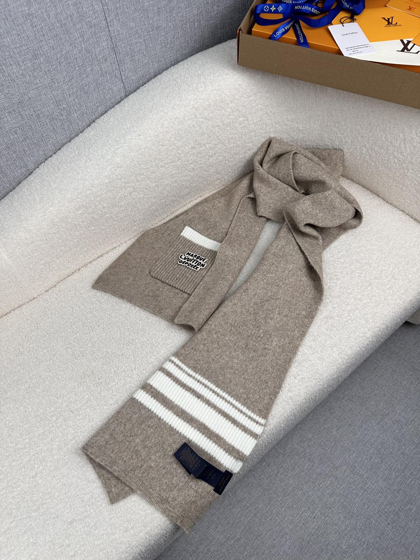 Cheap Louis Vuitton Cashmere Scarf in 218223, $55 USD- [IB218223] - Replica Louis Vuitton Cashmere Scarf