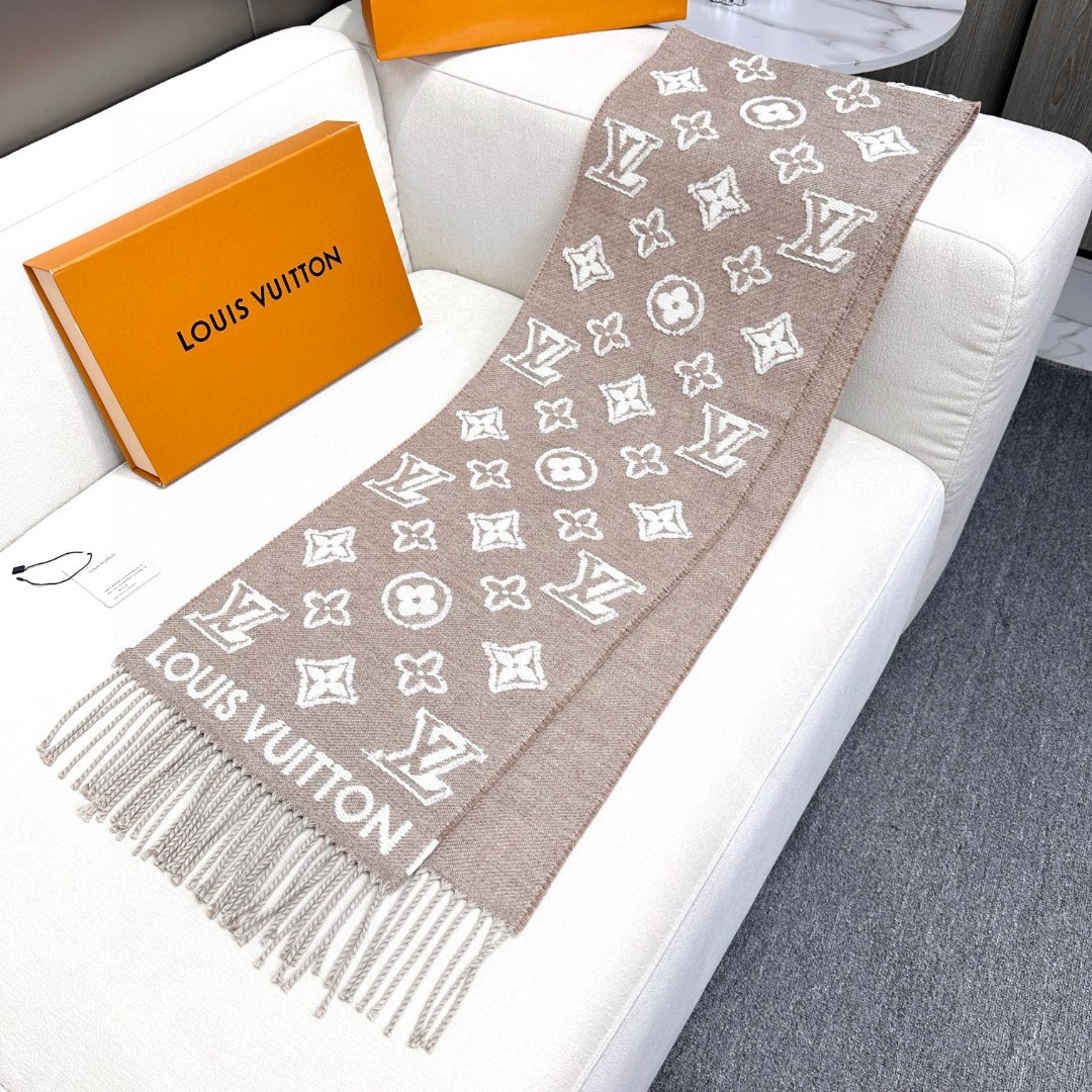 Cheap Louis Vuitton Cashmere Scarf in 218225, $55 USD- [IB218225] - Replica Louis Vuitton Cashmere Scarf