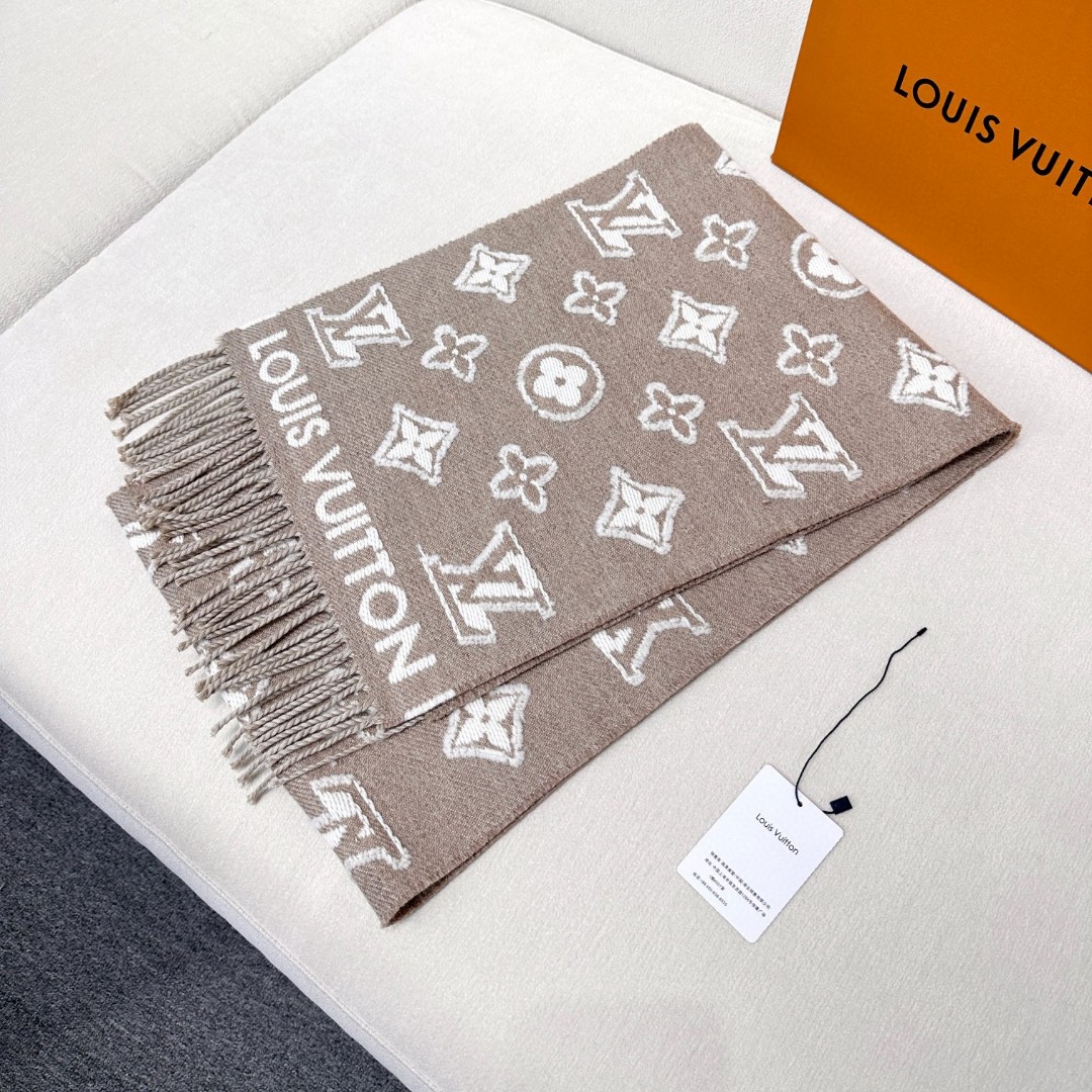 Cheap Louis Vuitton Cashmere Scarf in 218225, $55 USD- [IB218225] - Replica Louis Vuitton Cashmere Scarf