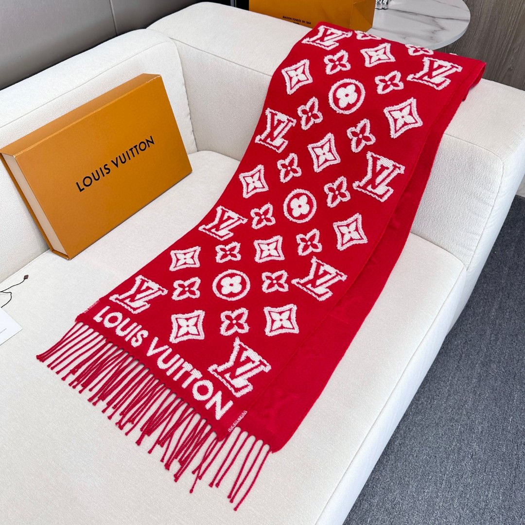 Cheap Louis Vuitton Cashmere Scarf in 218226, $55 USD- [IB218226] - Replica Louis Vuitton Cashmere Scarf