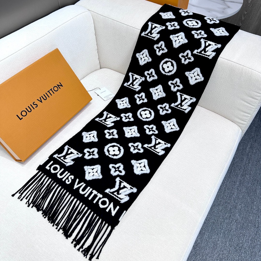Cheap Louis Vuitton Cashmere Scarf in 218227, $55 USD- [IB218227] - Replica Louis Vuitton Cashmere Scarf