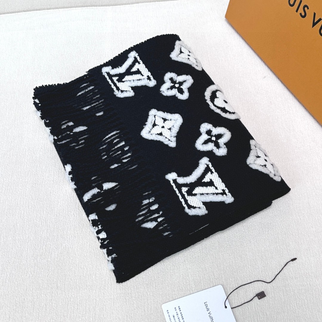 Cheap Louis Vuitton Cashmere Scarf in 218227, $55 USD- [IB218227] - Replica Louis Vuitton Cashmere Scarf