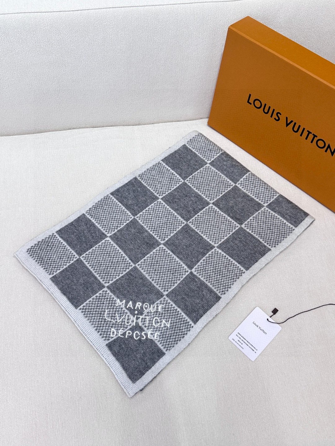 Cheap Louis Vuitton Cashmere Scarf in 218229, $55 USD- [IB218229] - Replica Louis Vuitton Cashmere Scarf