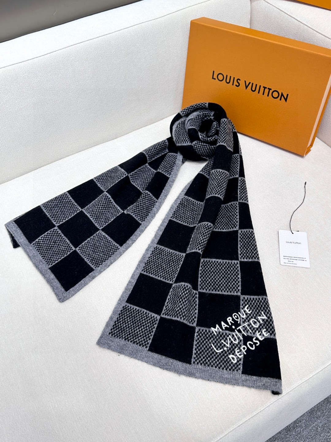 Cheap Louis Vuitton Cashmere Scarf in 218230, $55 USD- [IB218230] - Replica Louis Vuitton Cashmere Scarf