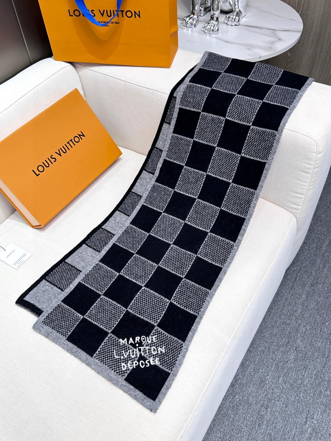 Cheap Louis Vuitton Cashmere Scarf in 218230, $55 USD- [IB218230] - Replica Louis Vuitton Cashmere Scarf