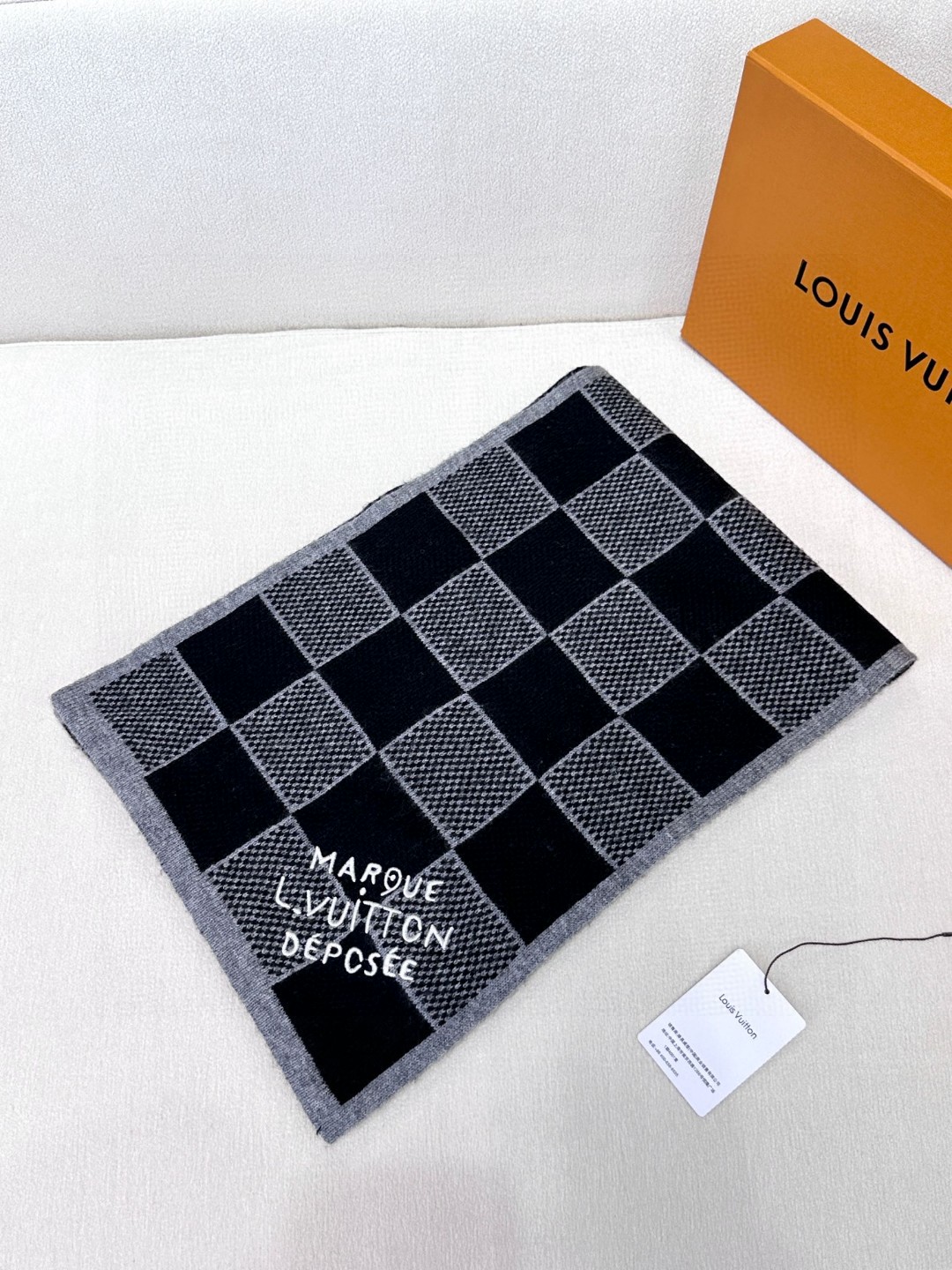 Cheap Louis Vuitton Cashmere Scarf in 218230, $55 USD- [IB218230] - Replica Louis Vuitton Cashmere Scarf