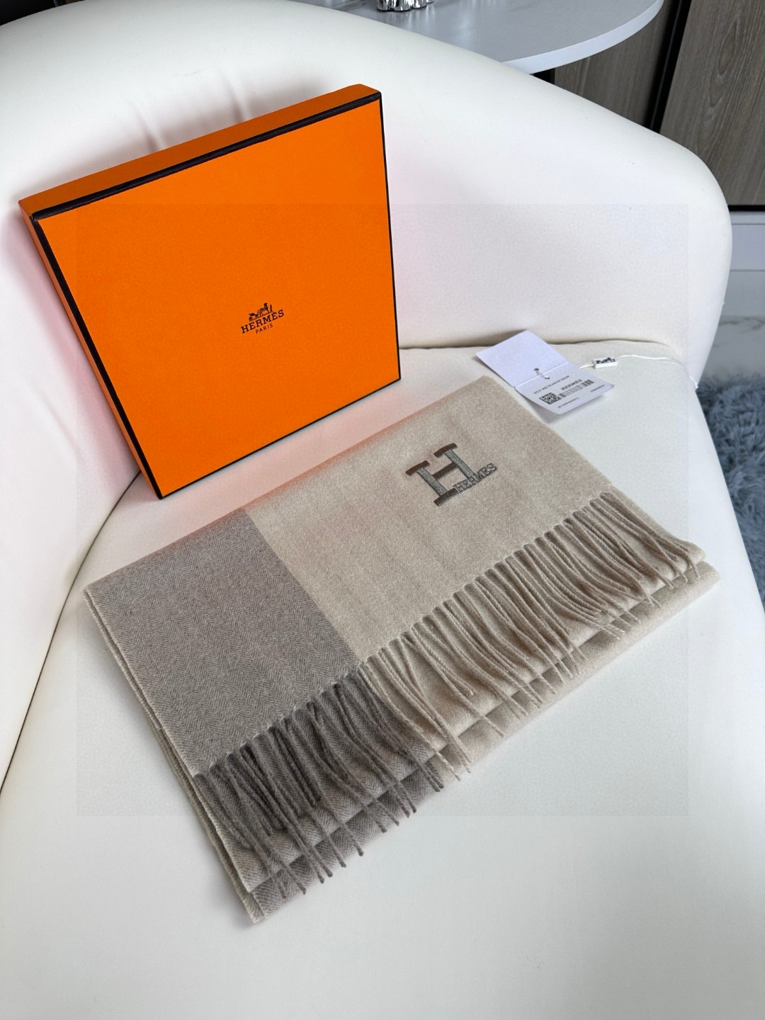 Cheap Hermes Cashmere scarf in 218251, $55 USD- [IB218251] - Replica Hermes Cashmere scarf