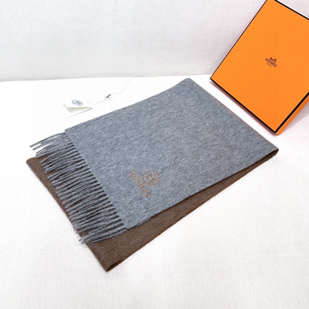 Cheap Hermes Cashmere scarf in 218271, $55 USD- [IB218271] - Replica Hermes Cashmere scarf