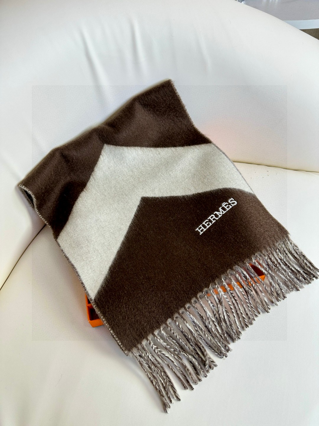 Cheap Hermes Cashmere scarf in 218279, $55 USD- [IB218279] - Replica Hermes Cashmere scarf