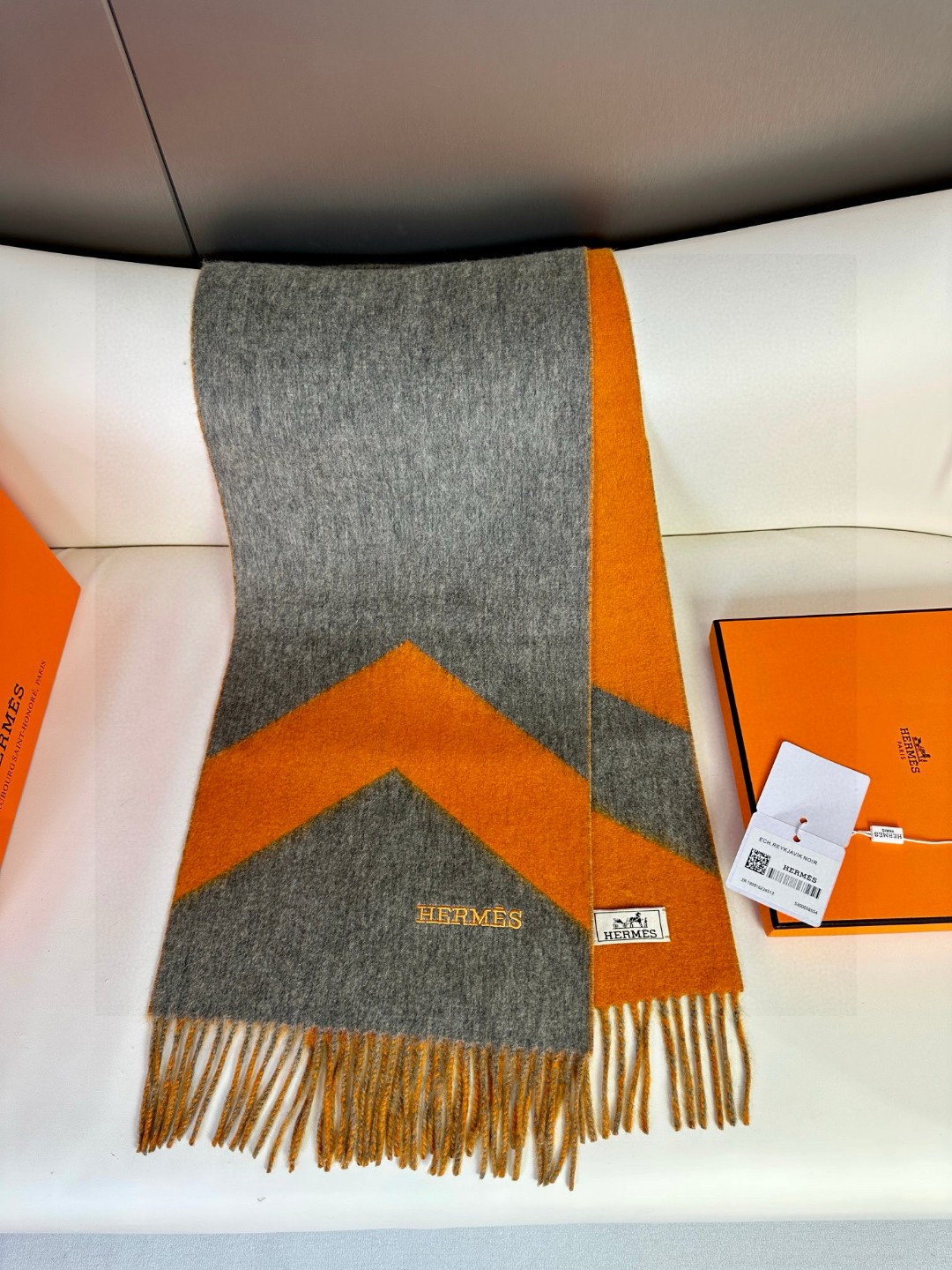 Cheap Hermes Cashmere scarf in 218280, $55 USD- [IB218280] - Replica Hermes Cashmere scarf