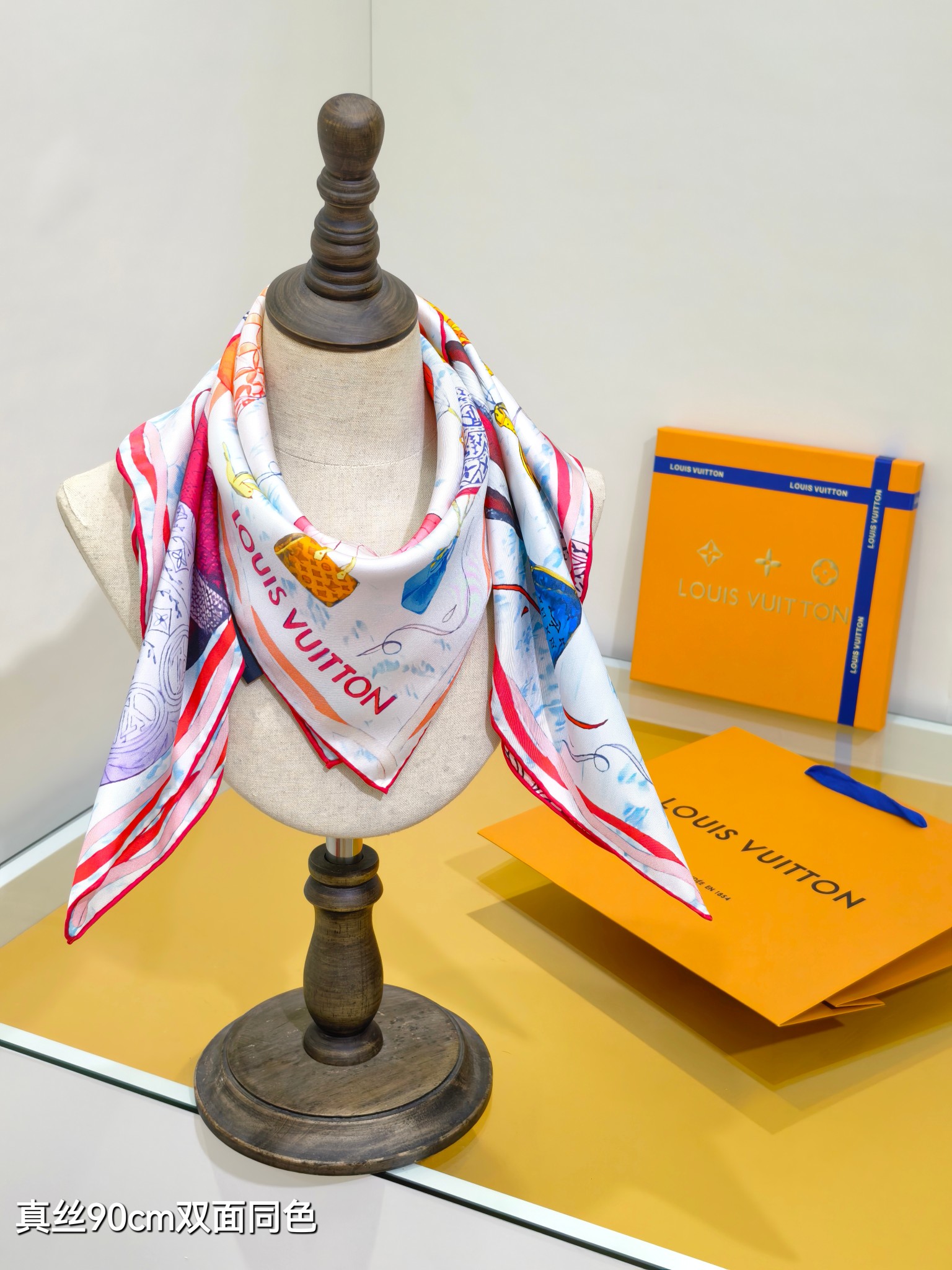 Cheap Louis Vuitton Lightweight Scarf in 218364, $55 USD- [IB218364] - Replica Louis Vuitton Lightweight Scarf