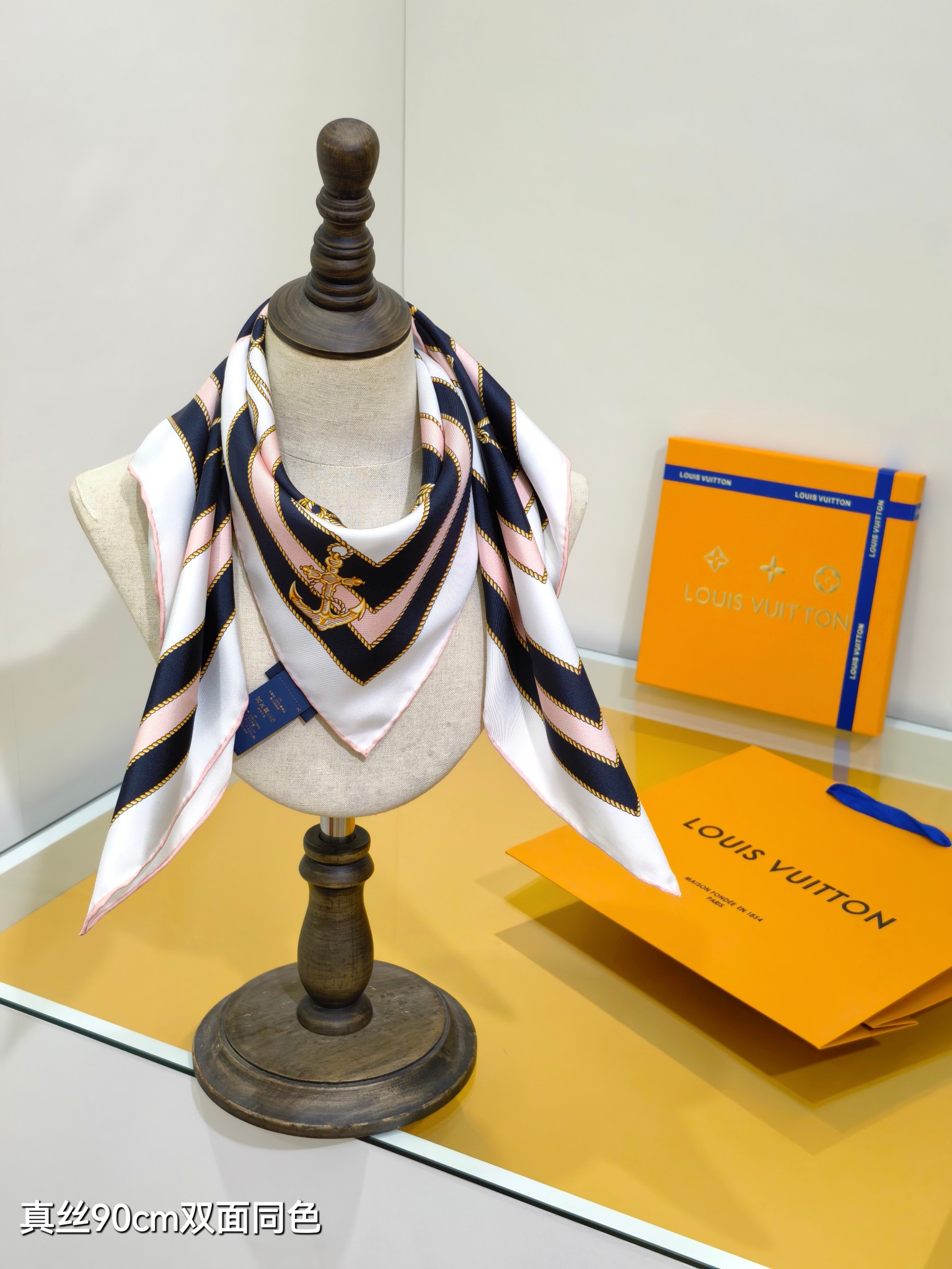 Cheap Louis Vuitton Lightweight Scarf in 218374, $55 USD- [IB218374] - Replica Louis Vuitton Lightweight Scarf