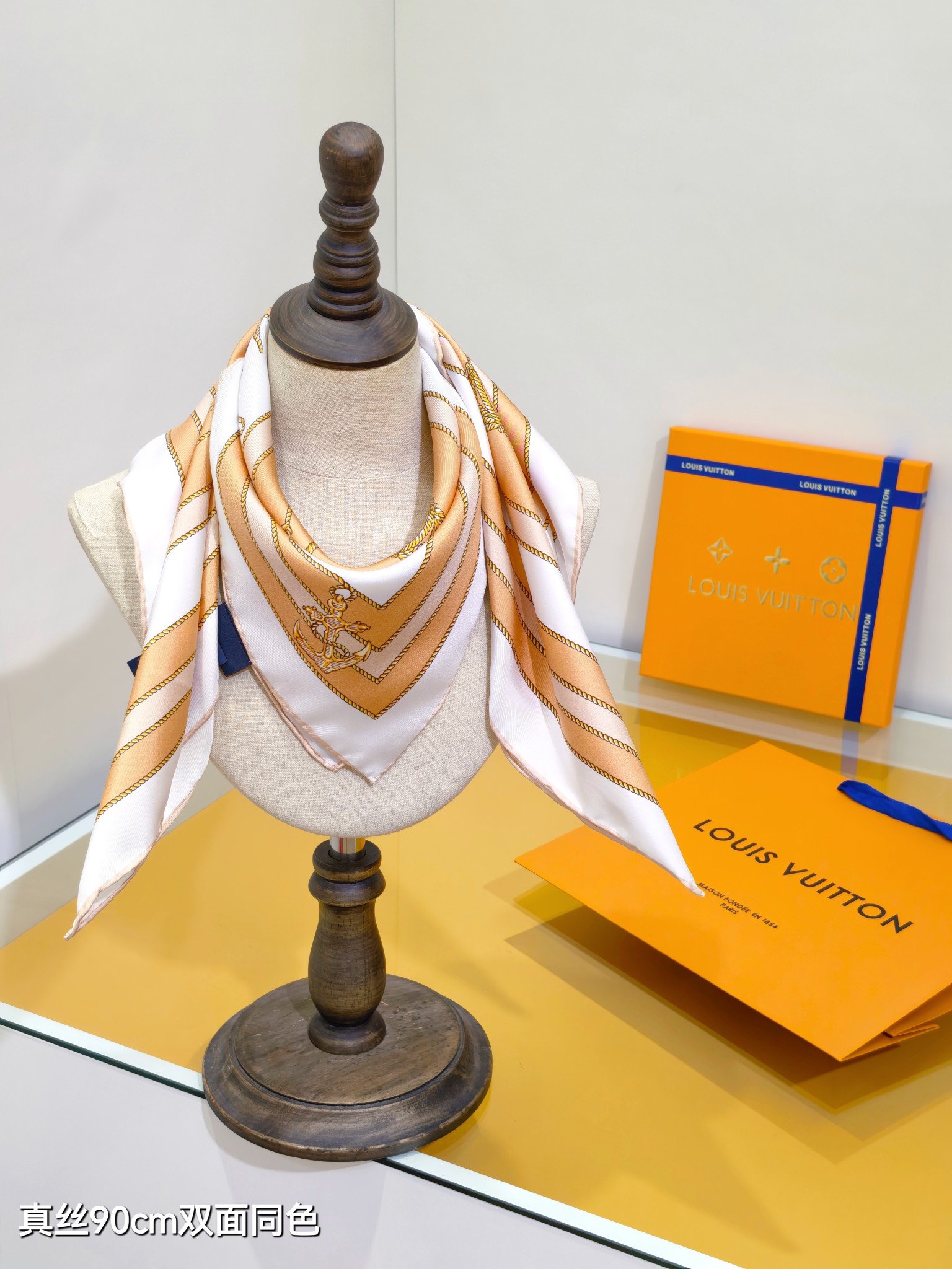 Cheap Louis Vuitton Lightweight Scarf in 218375, $55 USD- [IB218375] - Replica Louis Vuitton Lightweight Scarf
