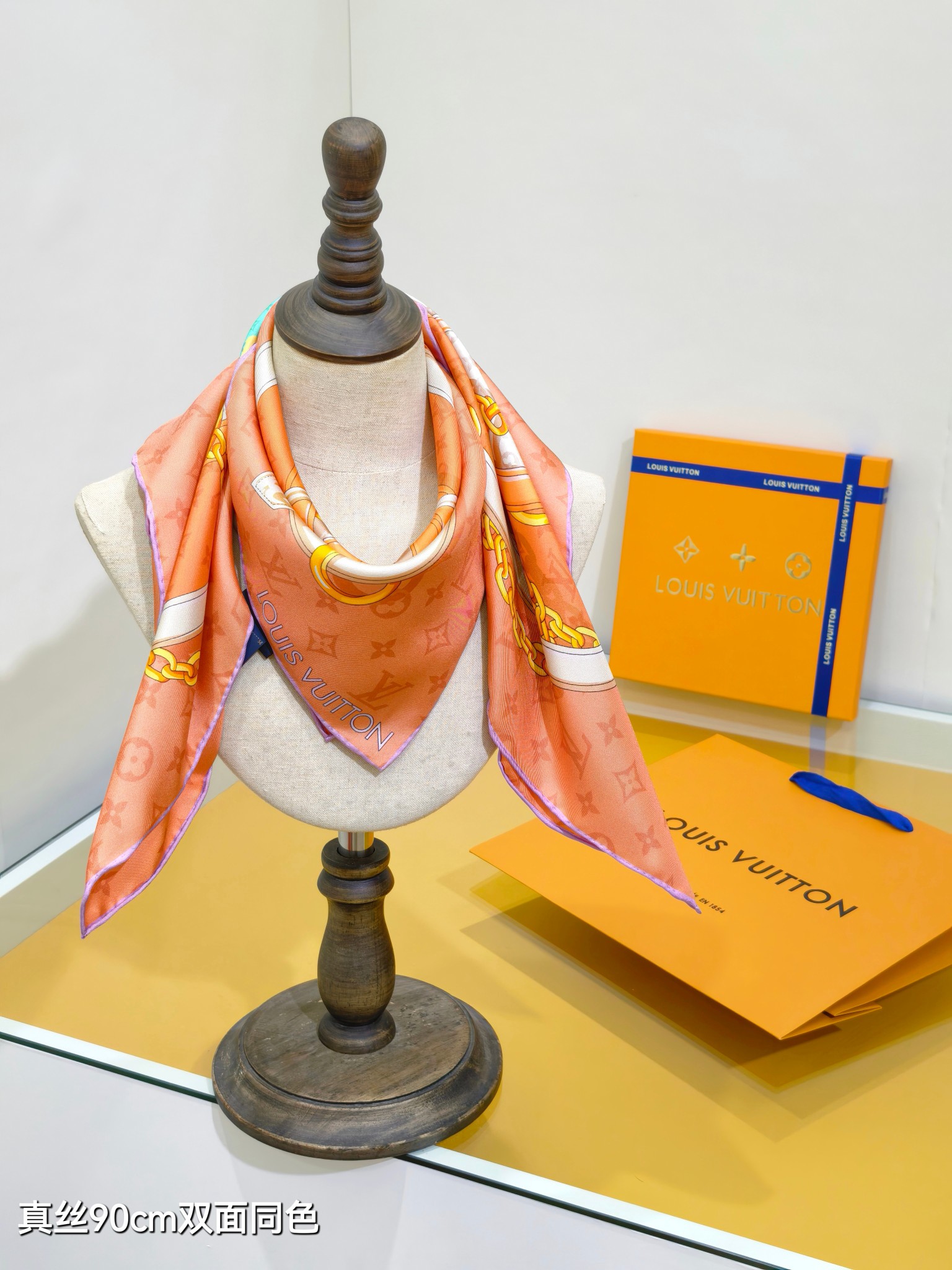 Cheap Louis Vuitton Lightweight Scarf in 218380, $55 USD- [IB218380] - Replica Louis Vuitton Lightweight Scarf