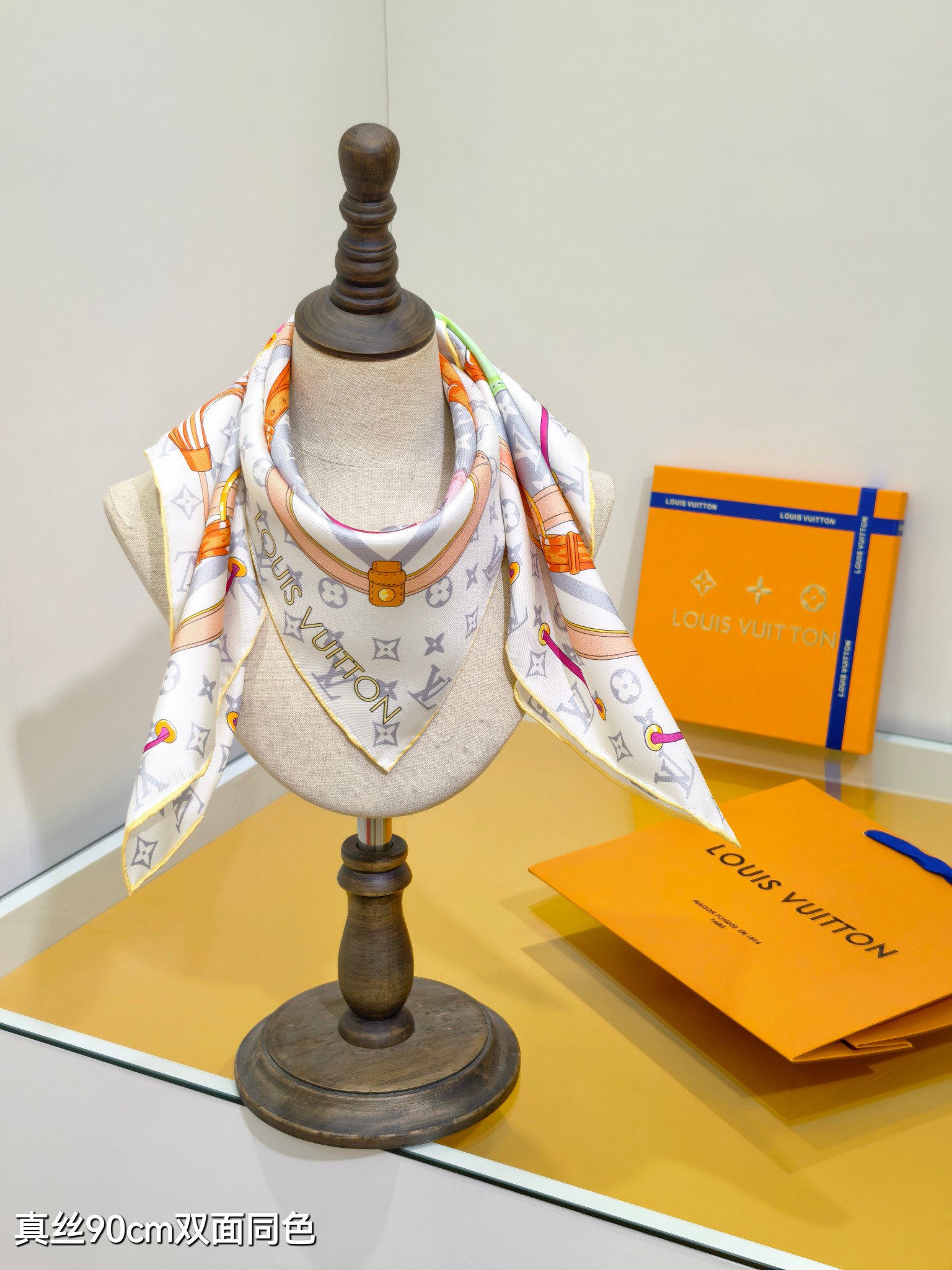 Cheap Louis Vuitton Lightweight Scarf in 218384, $55 USD- [IB218384] - Replica Louis Vuitton Lightweight Scarf