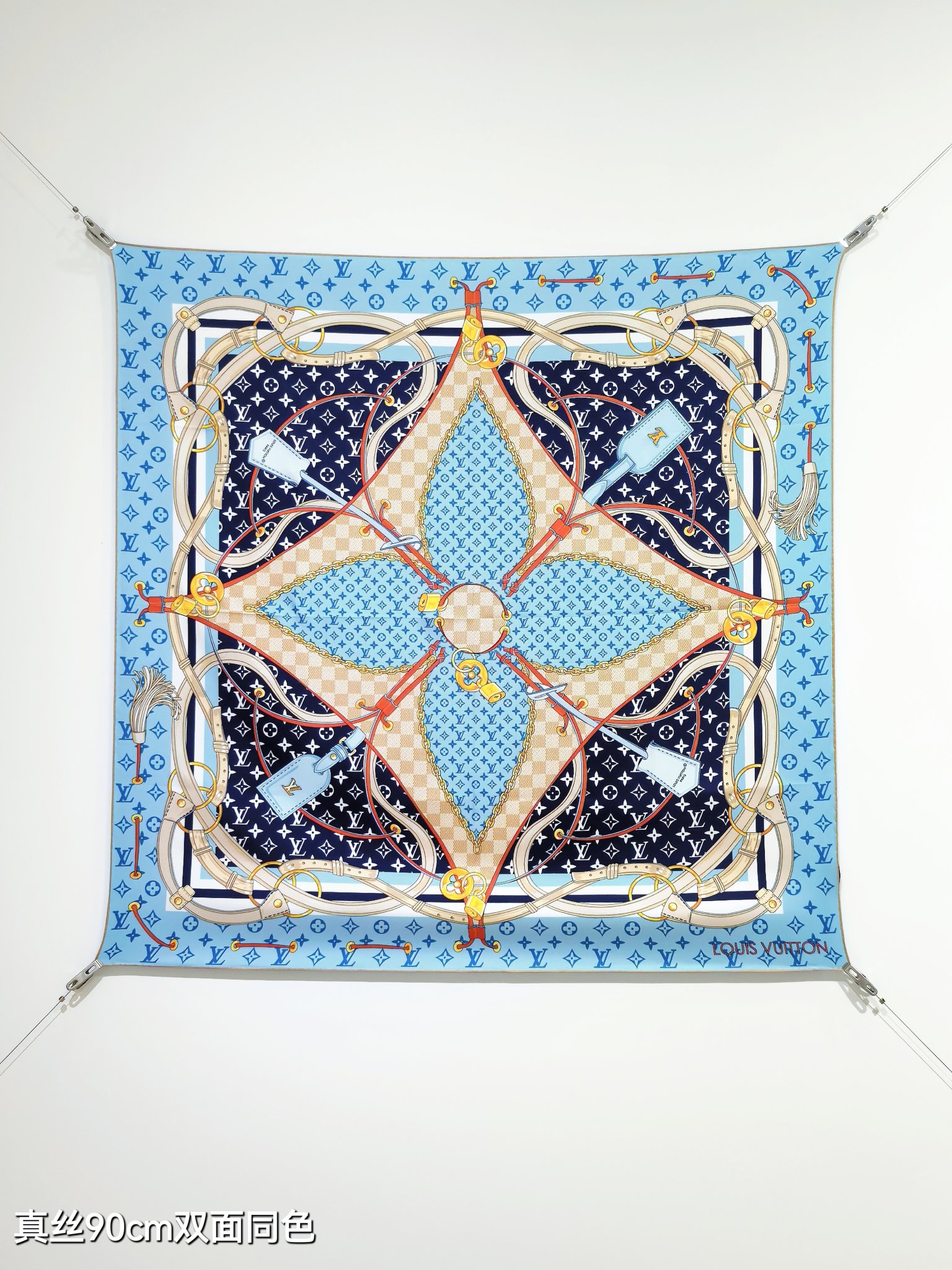 Cheap Louis Vuitton Lightweight Scarf in 218385, $55 USD- [IB218385] - Replica Louis Vuitton Lightweight Scarf