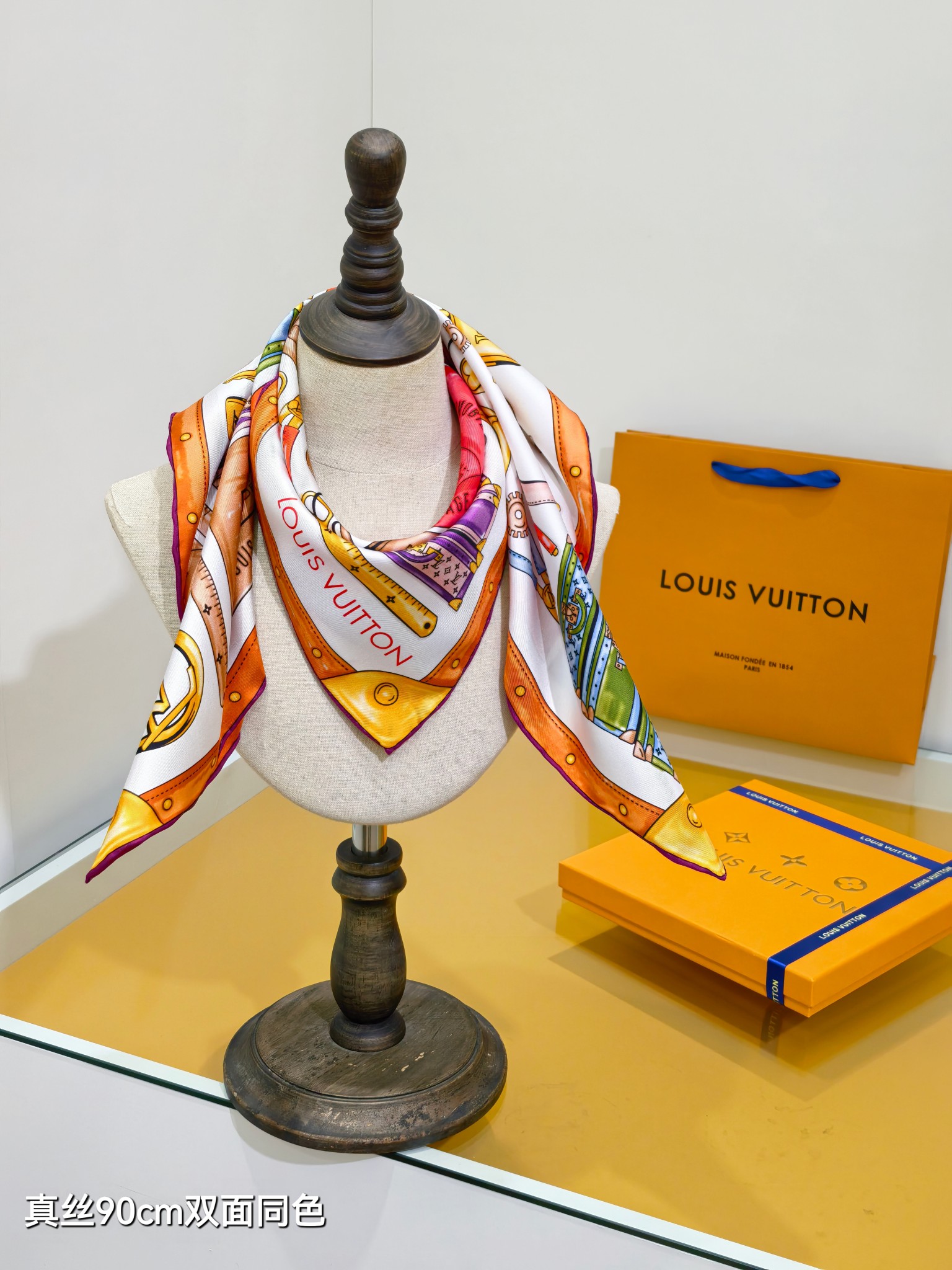 Cheap Louis Vuitton Lightweight Scarf in 218402, $55 USD- [IB218402] - Replica Louis Vuitton Lightweight Scarf