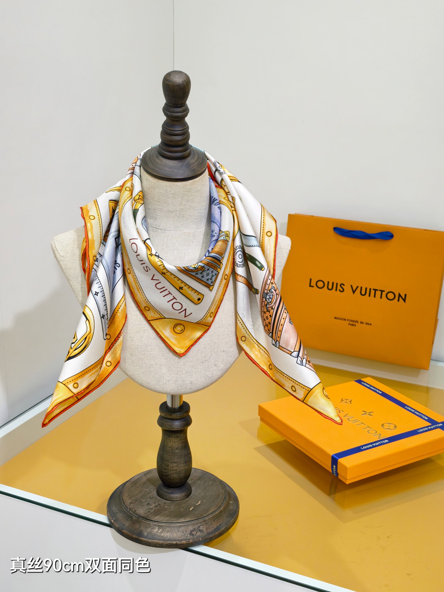 Cheap Louis Vuitton Lightweight Scarf in 218403, $55 USD- [IB218403] - Replica Louis Vuitton Lightweight Scarf
