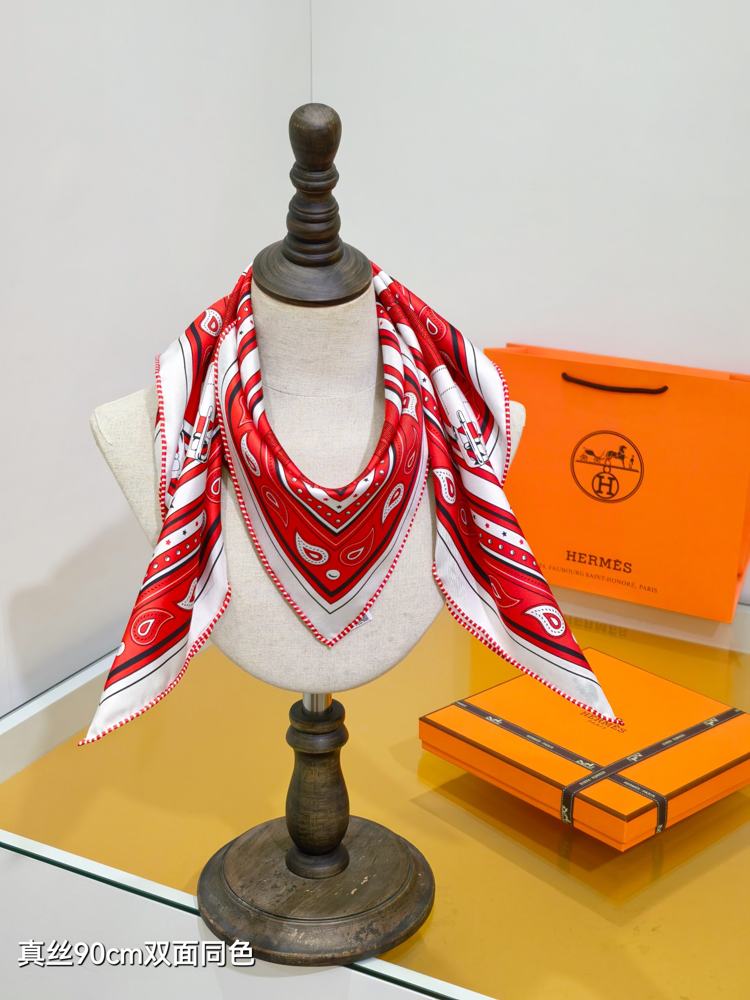 Cheap Hermes Cashmere scarf in 218420, $50 USD- [IB218420] - Replica Hermes Cashmere scarf