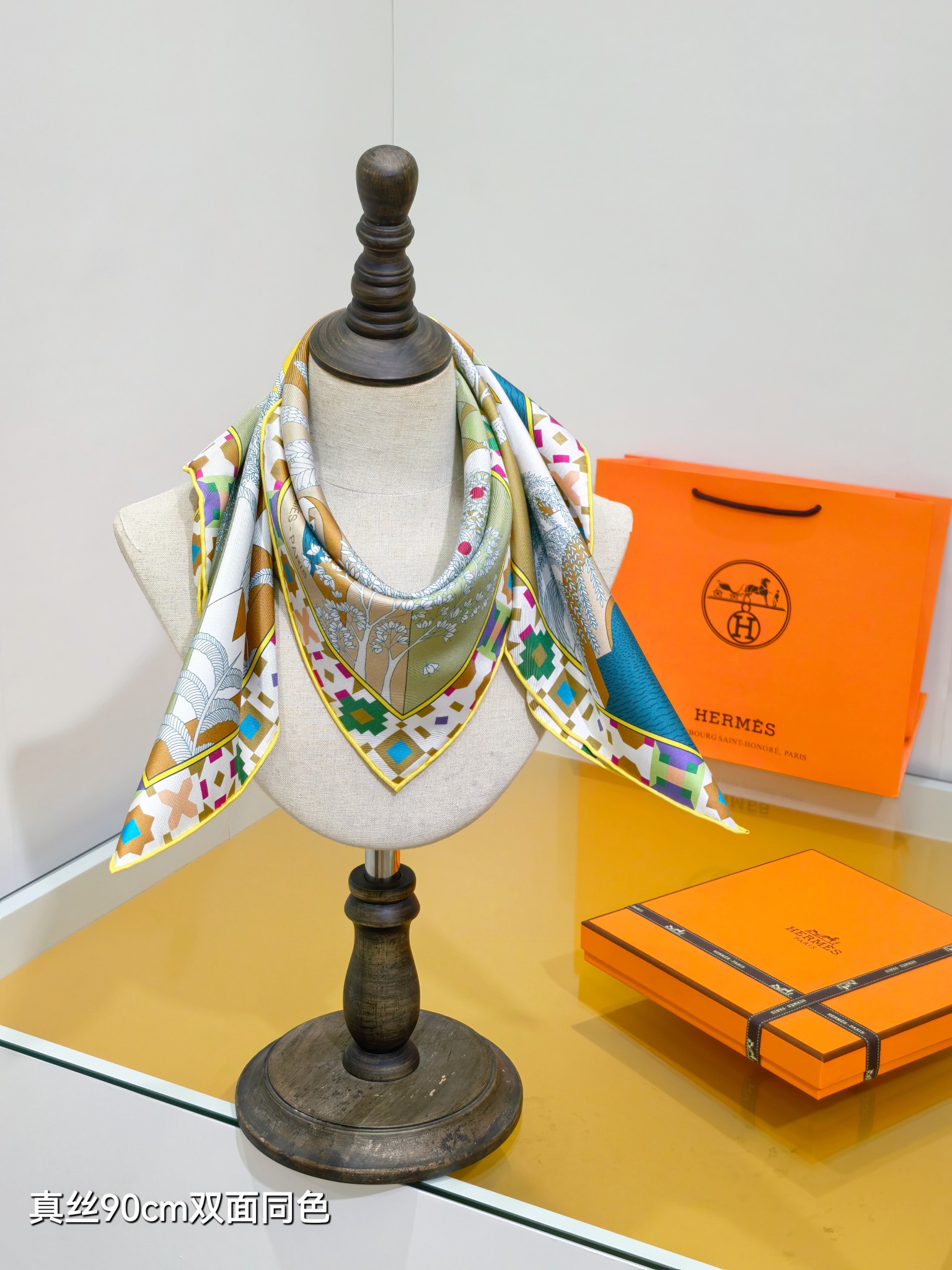 Cheap Hermes Cashmere scarf in 218428, $55 USD- [IB218428] - Replica Hermes Cashmere scarf