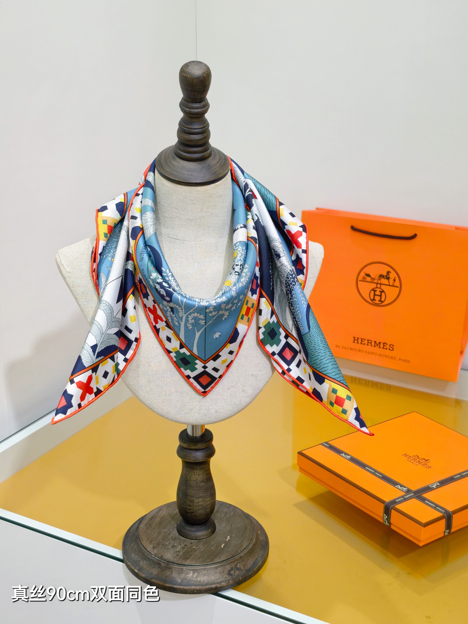 Cheap Hermes Cashmere scarf in 218429, $55 USD- [IB218429] - Replica Hermes Cashmere scarf