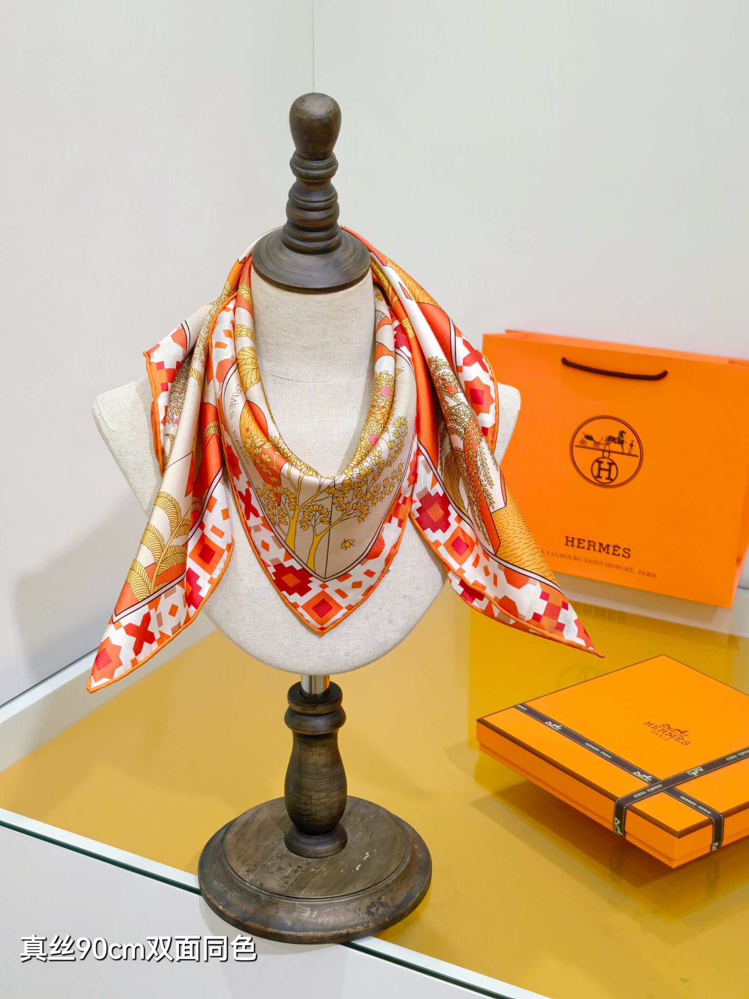 Cheap Hermes Cashmere scarf in 218430, $55 USD- [IB218430] - Replica Hermes Cashmere scarf