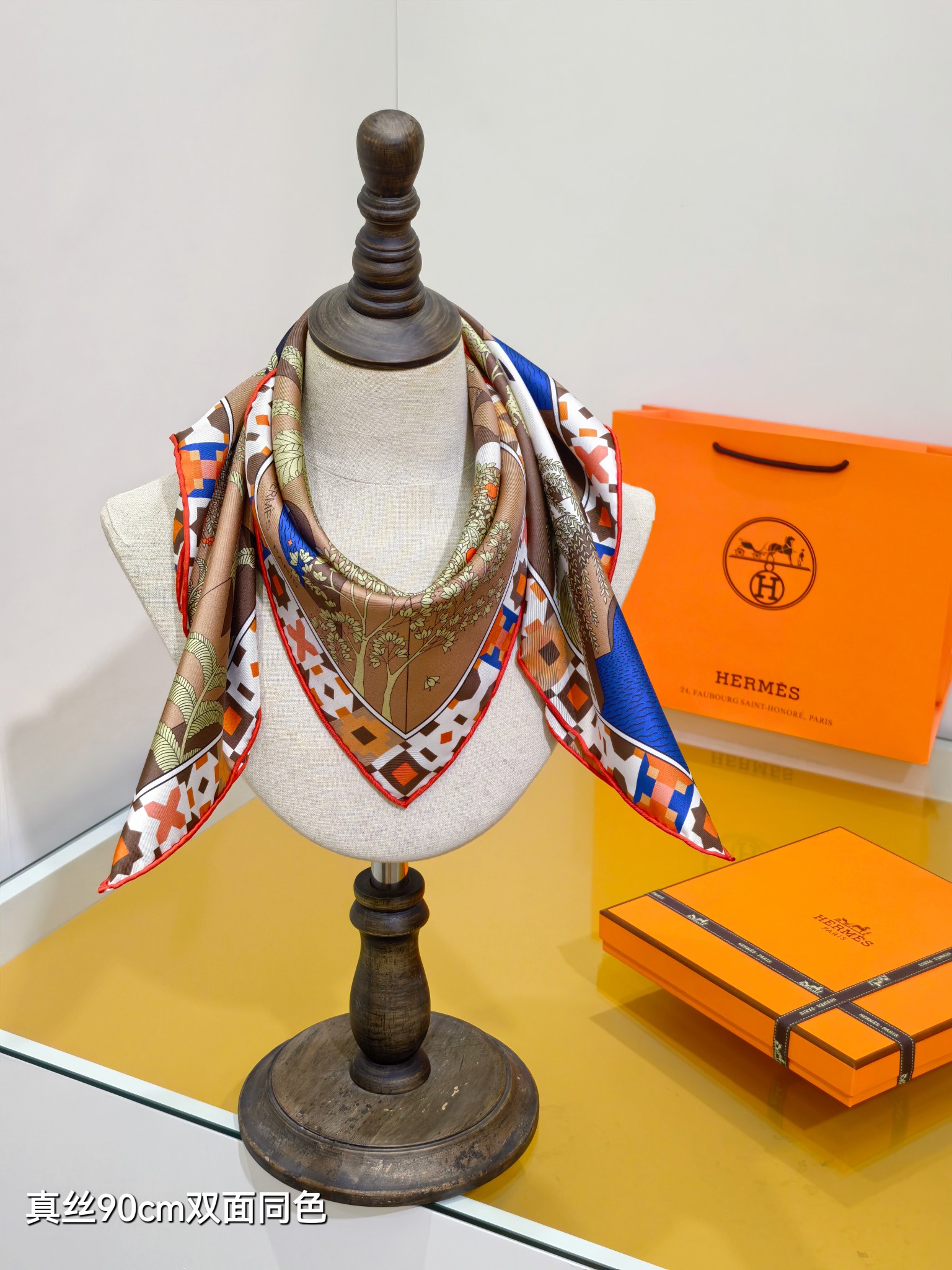 Cheap Hermes Cashmere scarf in 218431, $55 USD- [IB218431] - Replica Hermes Cashmere scarf