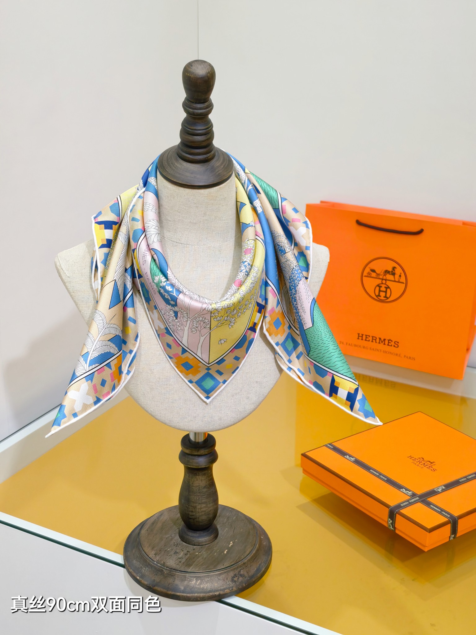 Cheap Hermes Cashmere scarf in 218432, $55 USD- [IB218432] - Replica Hermes Cashmere scarf