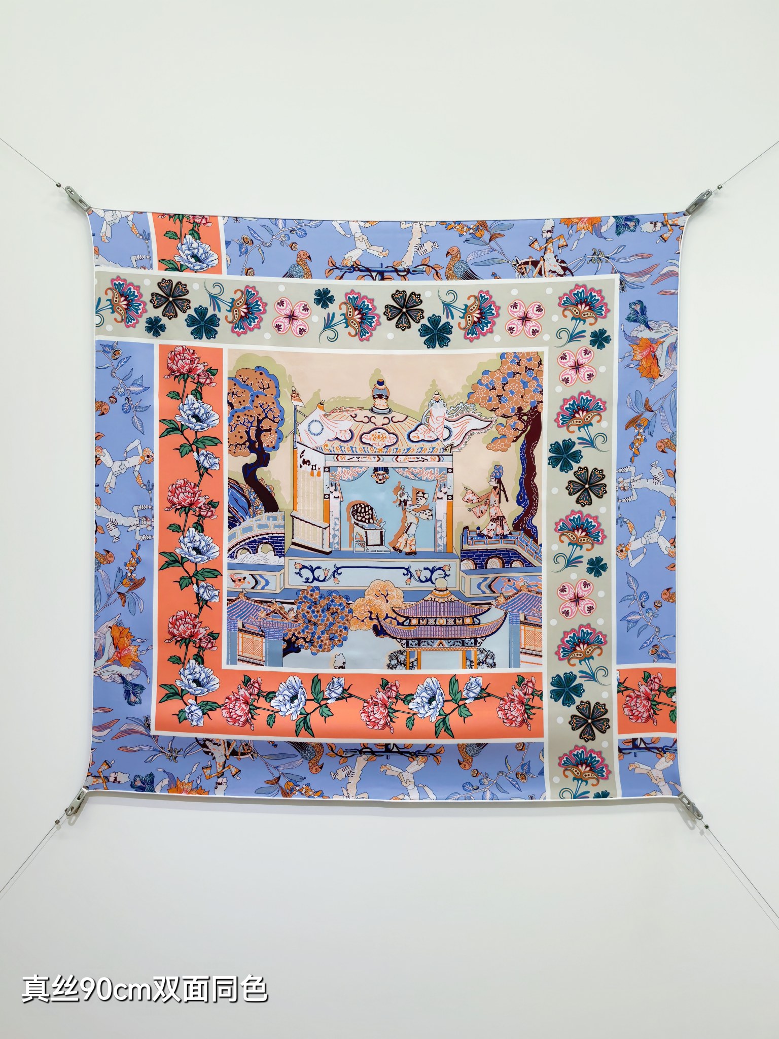 Cheap Hermes Cashmere scarf in 218435, $55 USD- [IB218435] - Replica Hermes Cashmere scarf