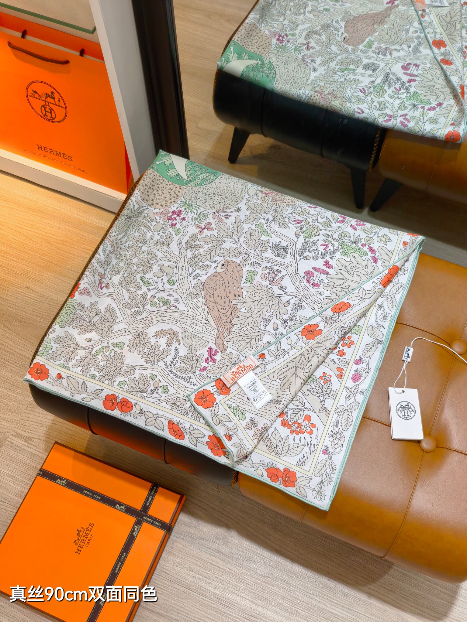 Cheap Hermes Cashmere scarf in 218439, $55 USD- [IB218439] - Replica Hermes Cashmere scarf