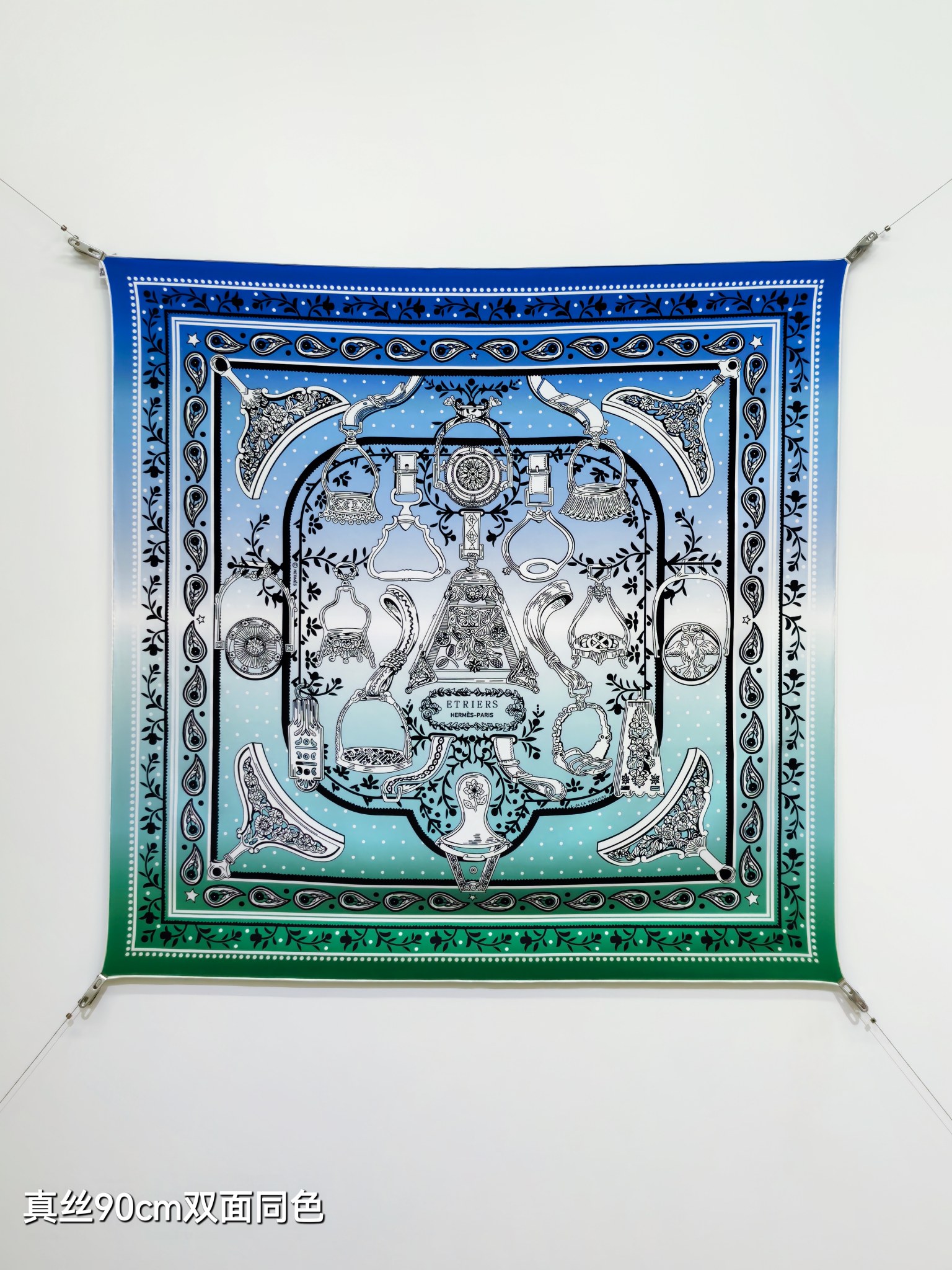 Cheap Hermes Cashmere scarf in 218452, $50 USD- [IB218452] - Replica Hermes Cashmere scarf