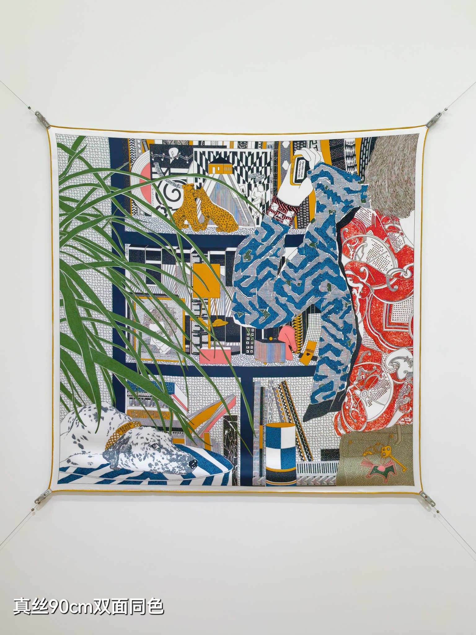 Cheap Hermes Cashmere scarf in 218454, $50 USD- [IB218454] - Replica Hermes Cashmere scarf