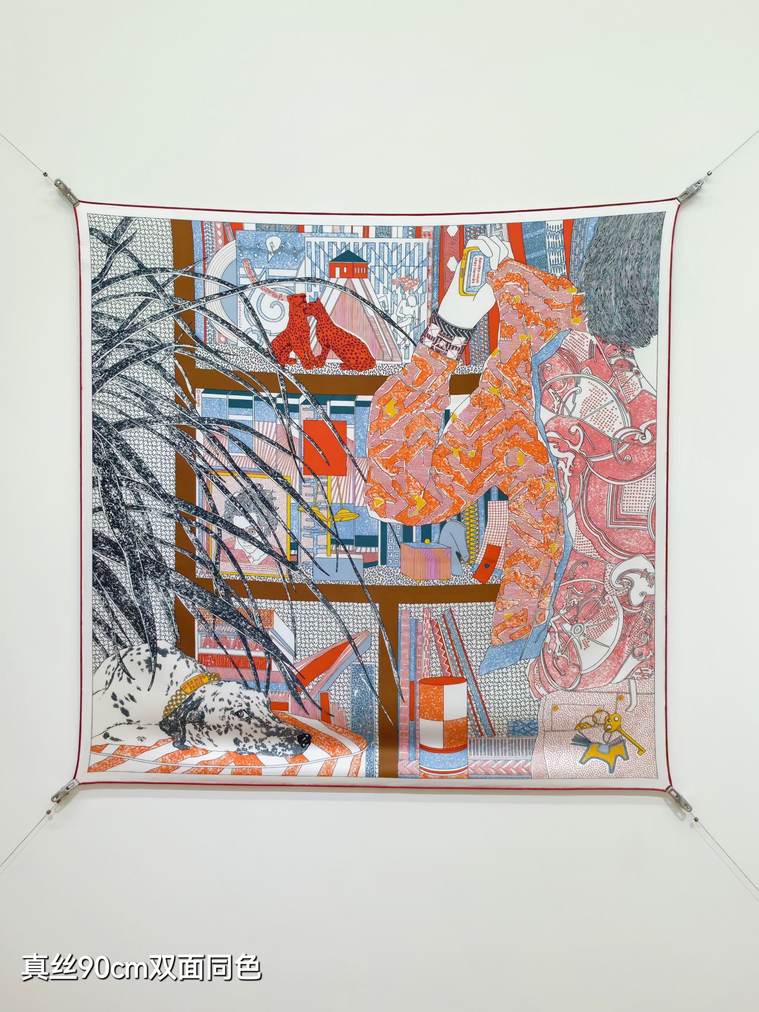 Cheap Hermes Cashmere scarf in 218455, $50 USD- [IB218455] - Replica Hermes Cashmere scarf