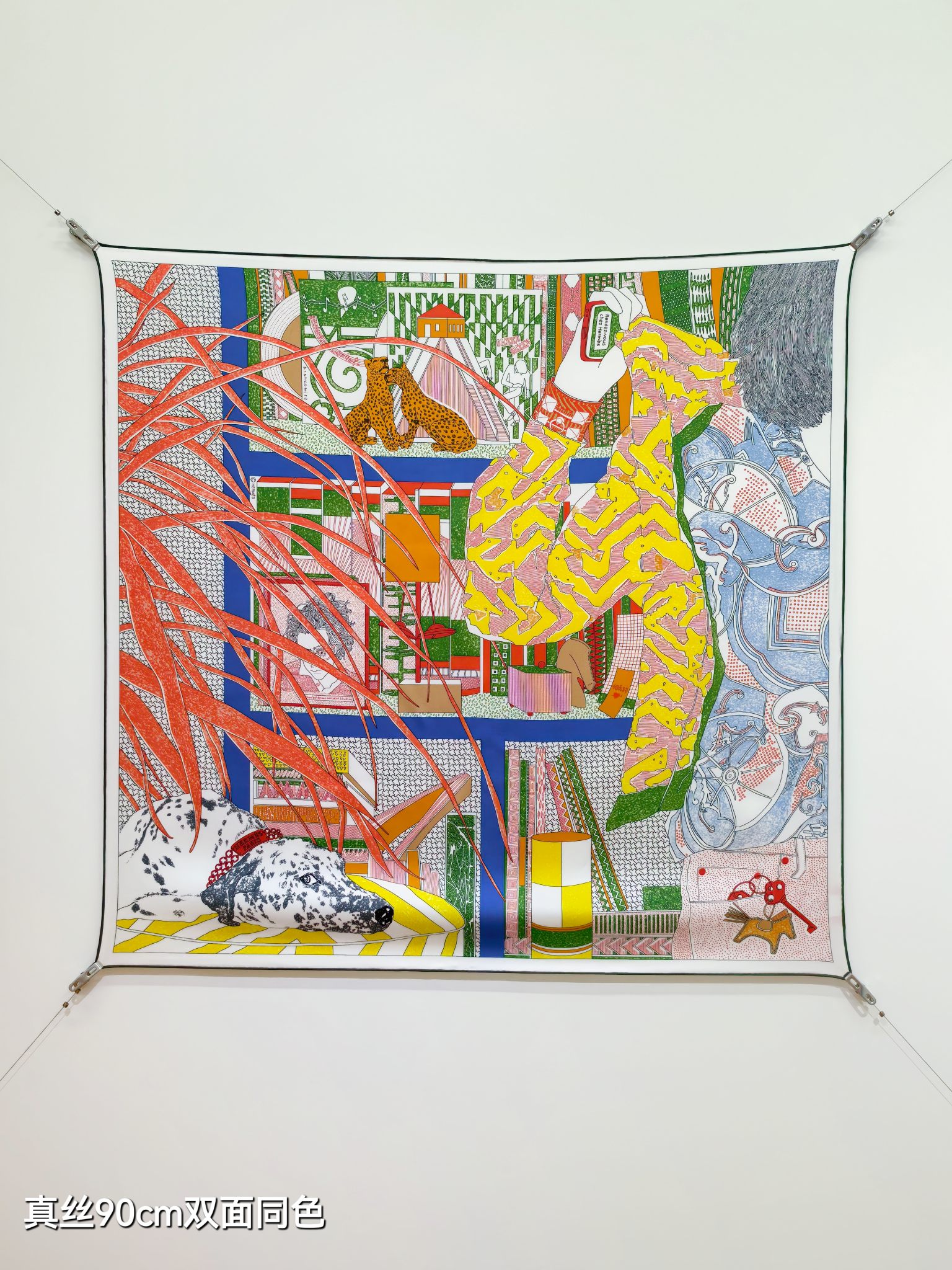 Cheap Hermes Cashmere scarf in 218456, $50 USD- [IB218456] - Replica Hermes Cashmere scarf