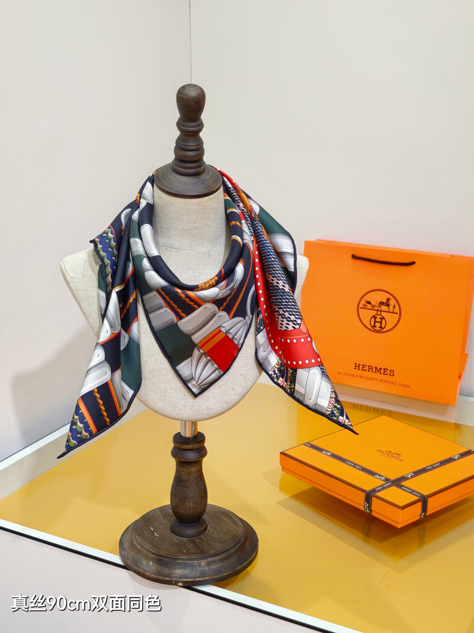 Cheap Hermes Cashmere scarf in 218464, $50 USD- [IB218464] - Replica Hermes Cashmere scarf