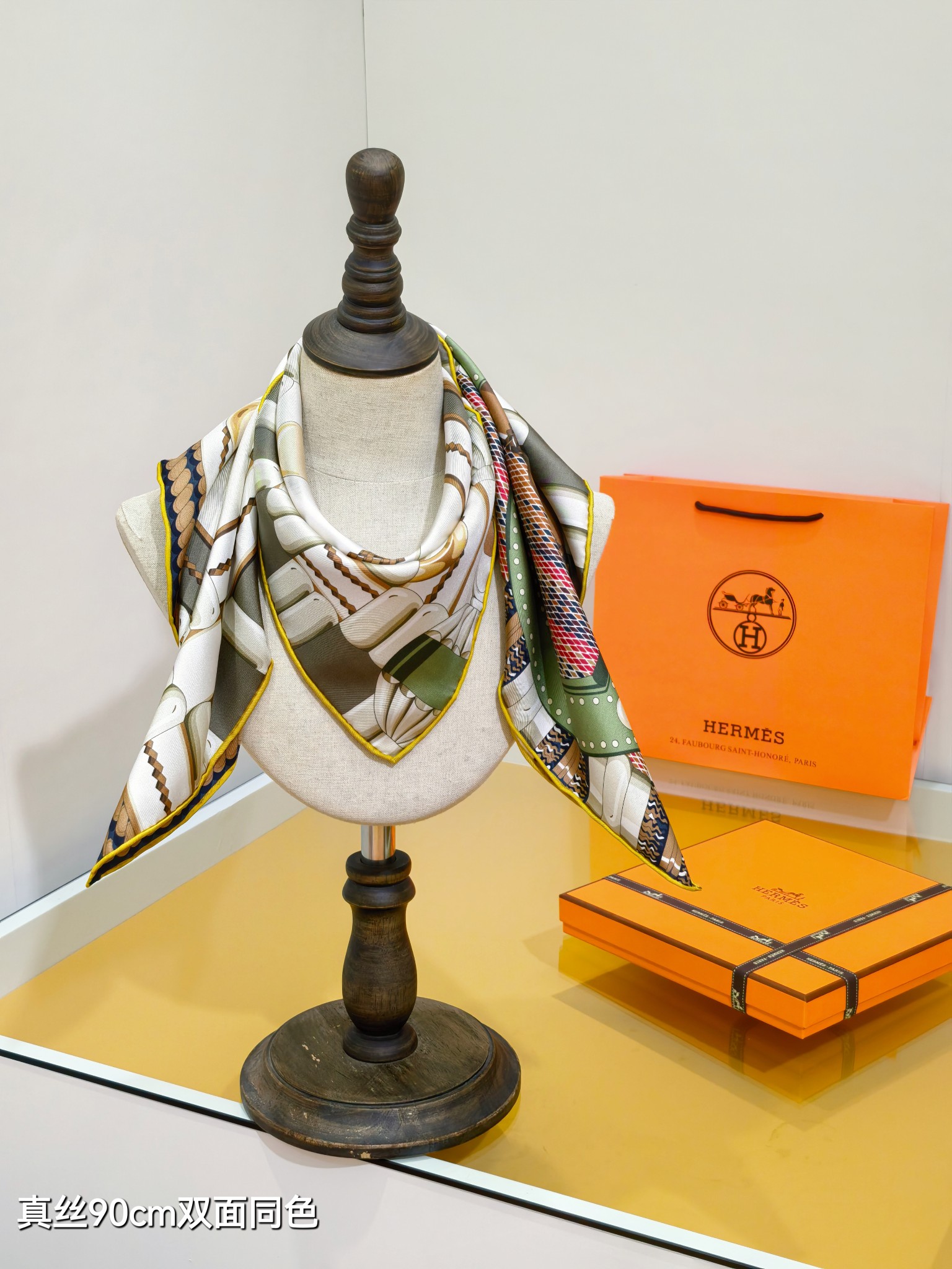 Cheap Hermes Cashmere scarf in 218465, $50 USD- [IB218465] - Replica Hermes Cashmere scarf