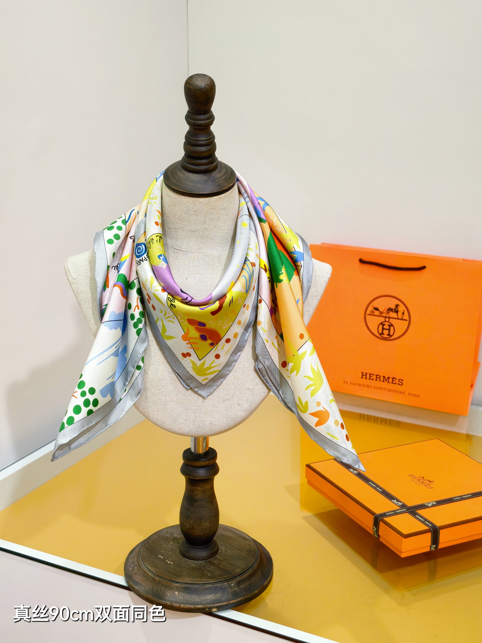 Cheap Hermes Cashmere scarf in 218468, $55 USD- [IB218468] - Replica Hermes Cashmere scarf