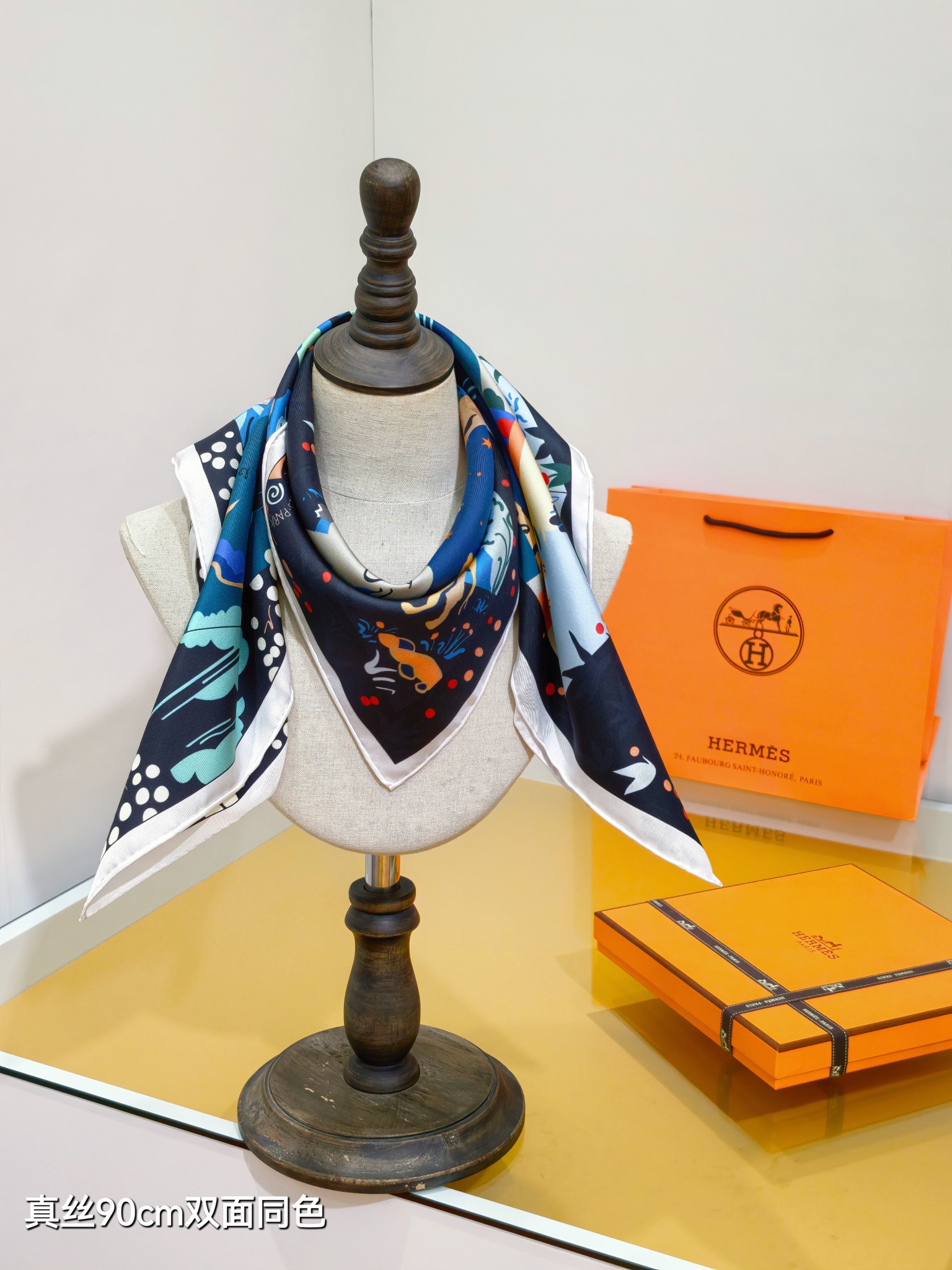 Cheap Hermes Cashmere scarf in 218469, $55 USD- [IB218469] - Replica Hermes Cashmere scarf