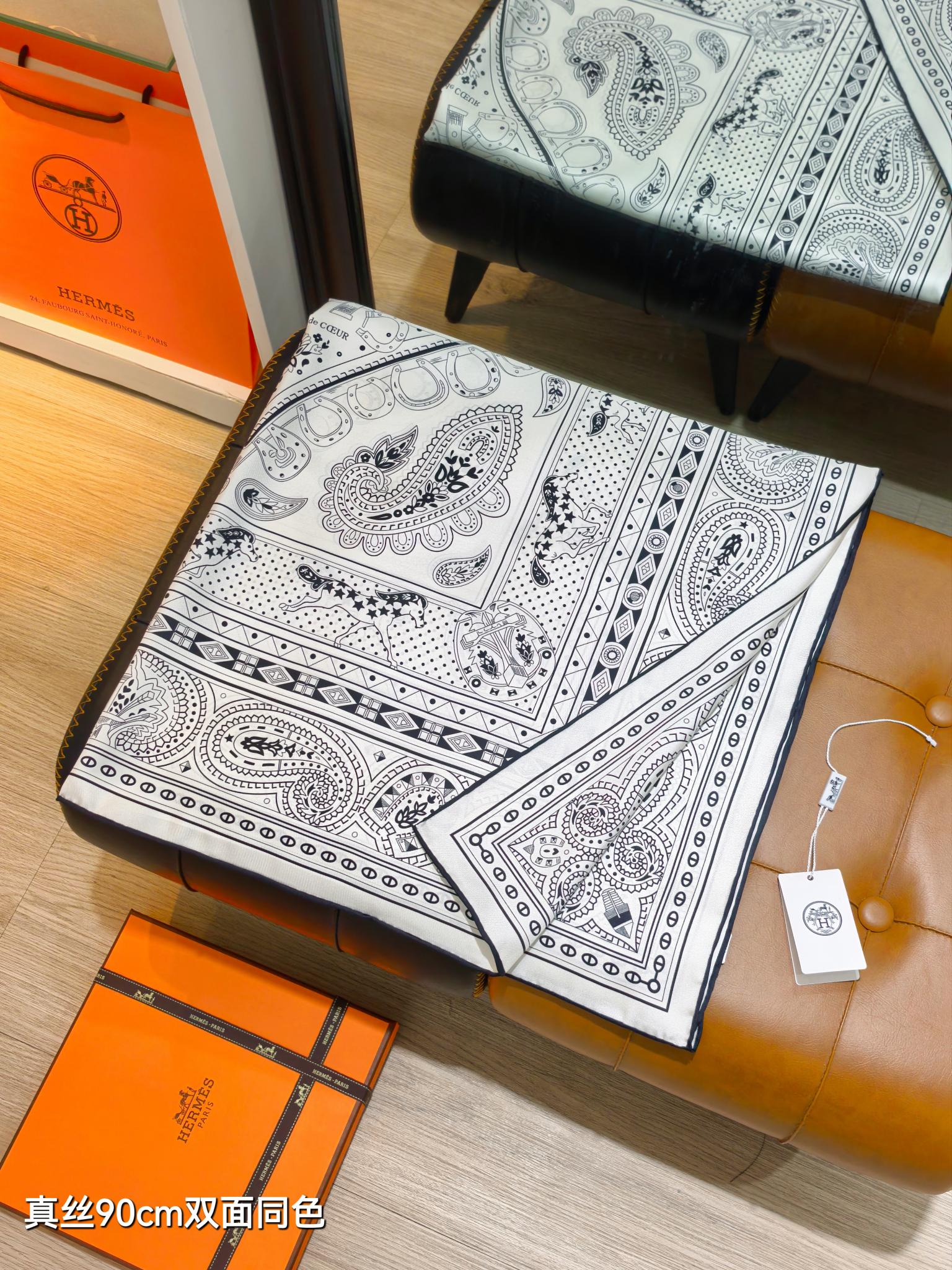 Cheap Hermes Cashmere scarf in 218471, $45 USD- [IB218471] - Replica Hermes Cashmere scarf