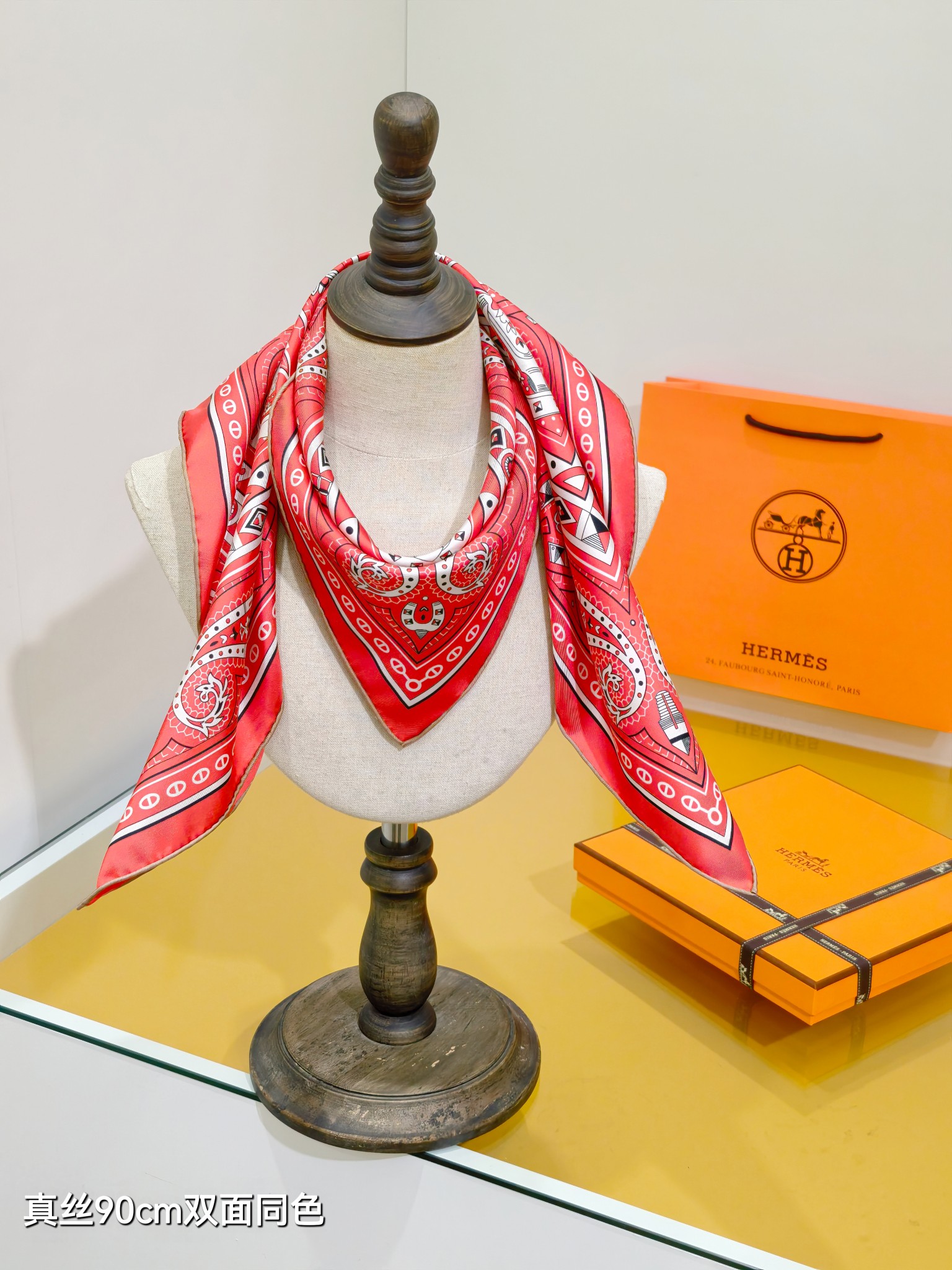 Cheap Hermes Cashmere scarf in 218472, $45 USD- [IB218472] - Replica Hermes Cashmere scarf