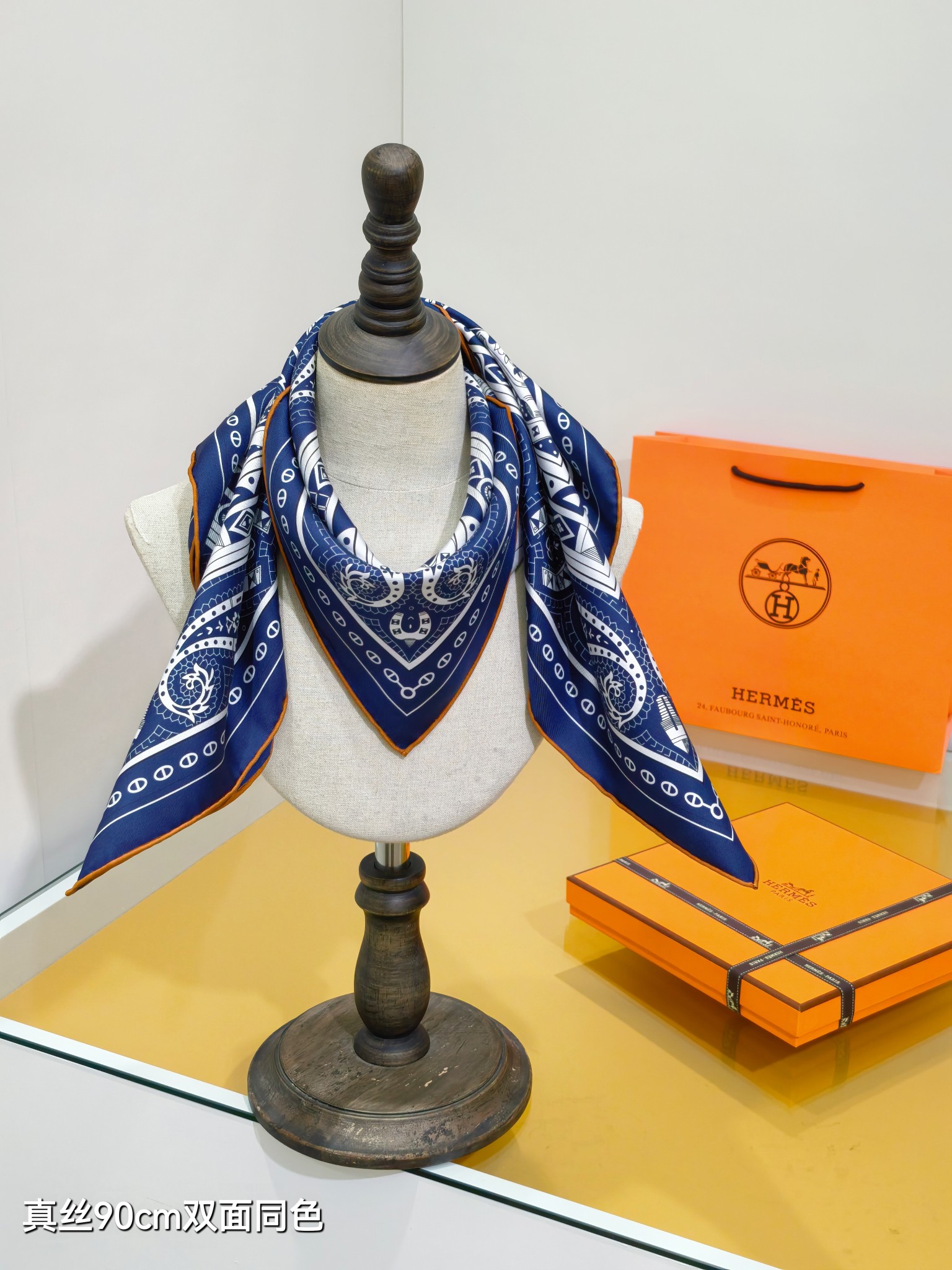 Cheap Hermes Cashmere scarf in 218473, $45 USD- [IB218473] - Replica Hermes Cashmere scarf