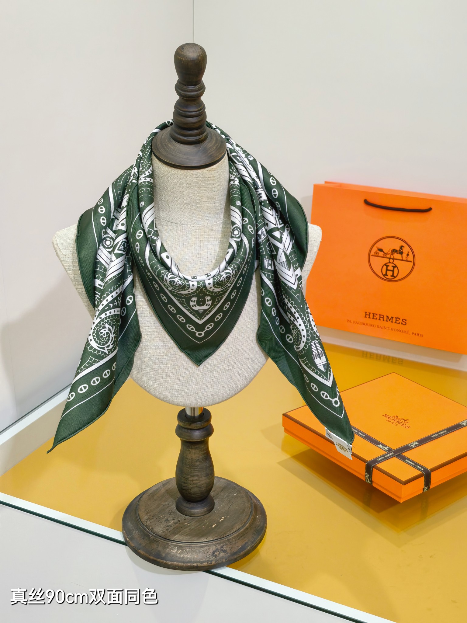 Cheap Hermes Cashmere scarf in 218474, $45 USD- [IB218474] - Replica Hermes Cashmere scarf