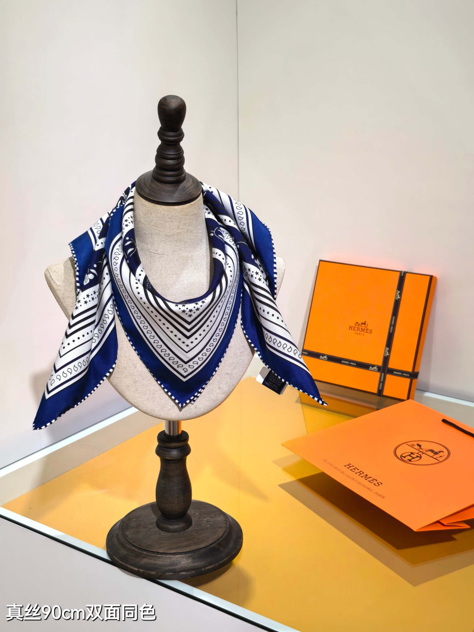 Cheap Hermes Cashmere scarf in 218482, $45 USD- [IB218482] - Replica Hermes Cashmere scarf