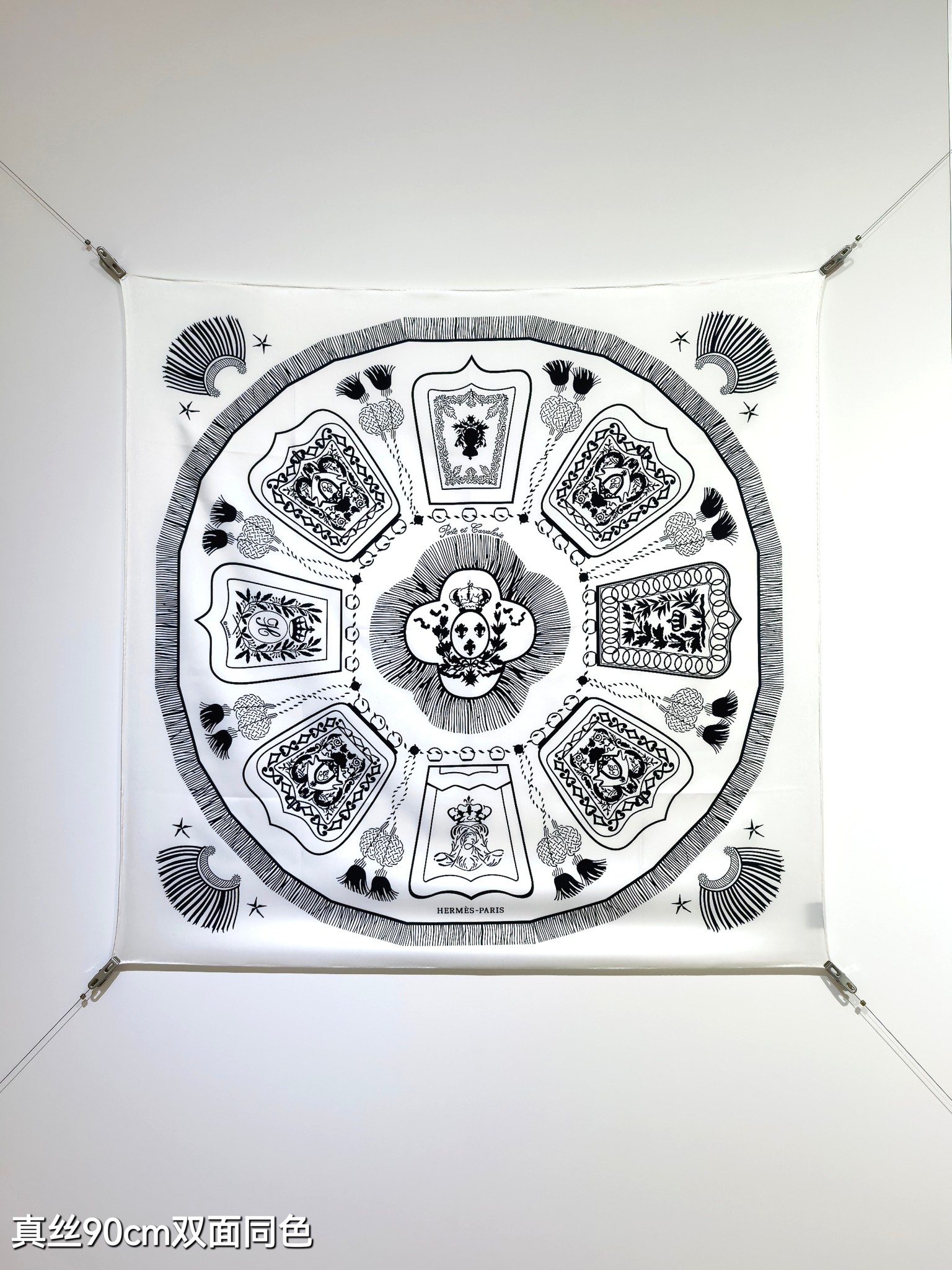 Cheap Hermes Cashmere scarf in 218483, $45 USD- [IB218483] - Replica Hermes Cashmere scarf