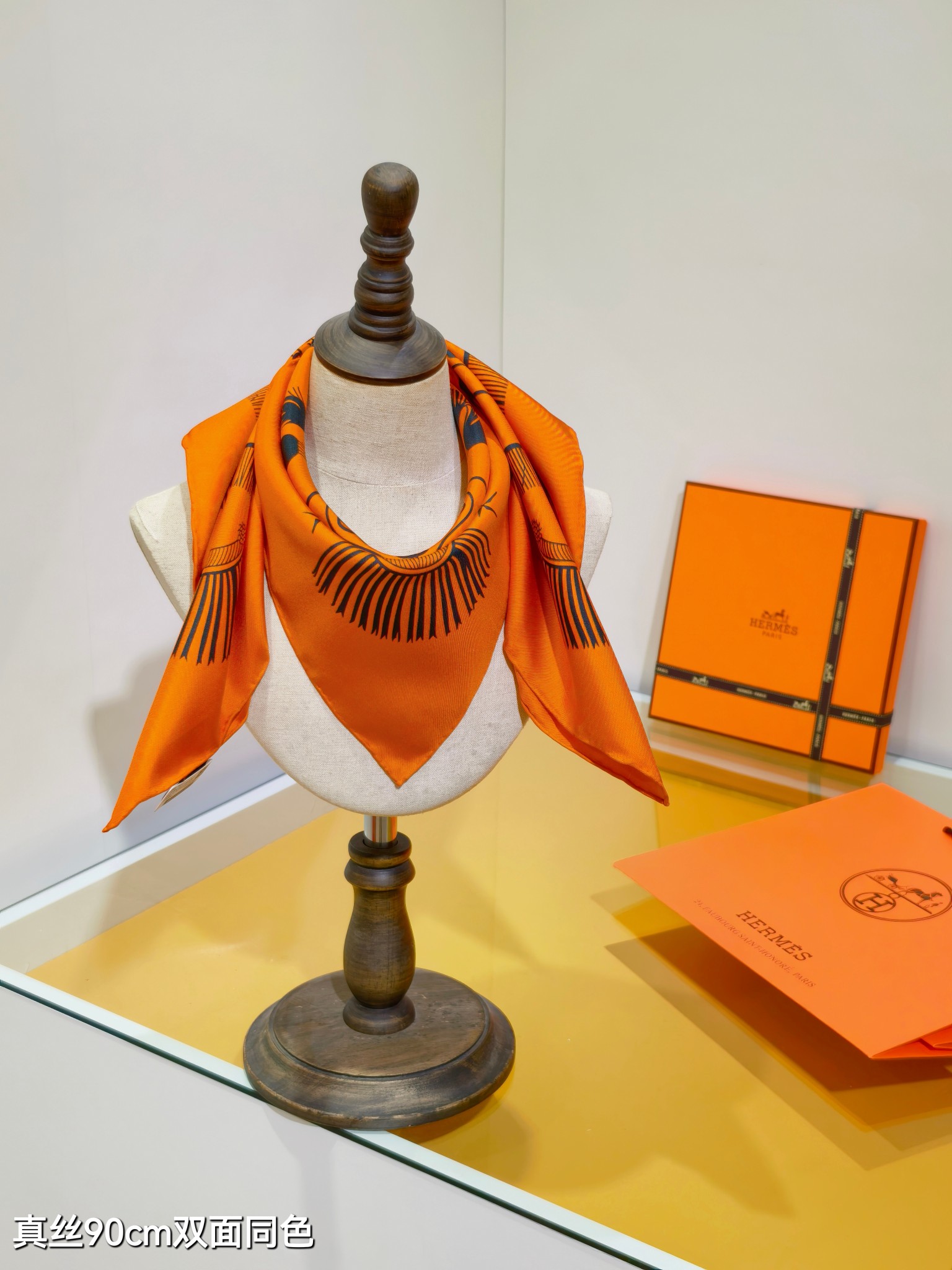 Cheap Hermes Cashmere scarf in 218486, $45 USD- [IB218486] - Replica Hermes Cashmere scarf