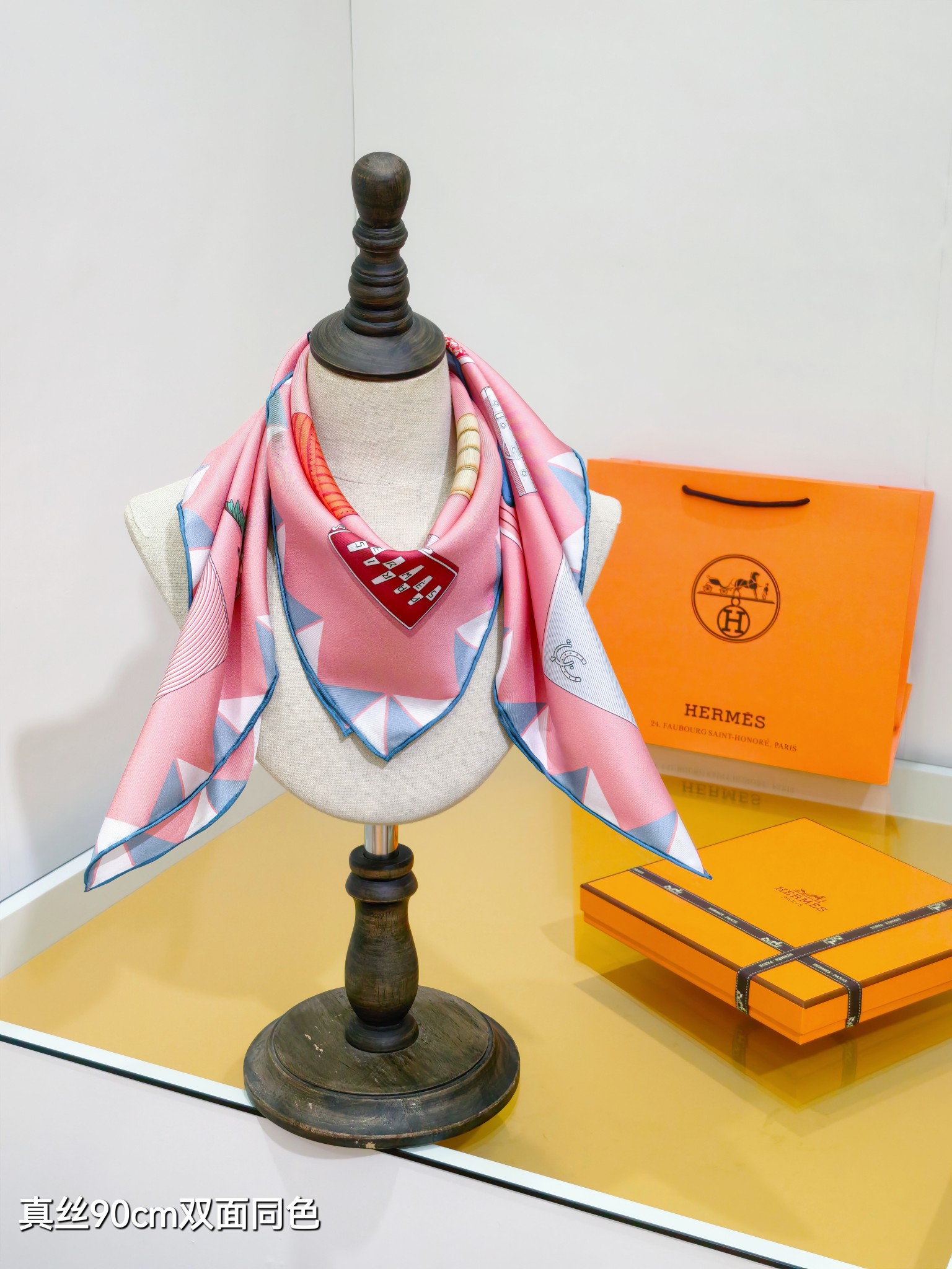 Cheap Hermes Cashmere scarf in 218488, $45 USD- [IB218488] - Replica Hermes Cashmere scarf
