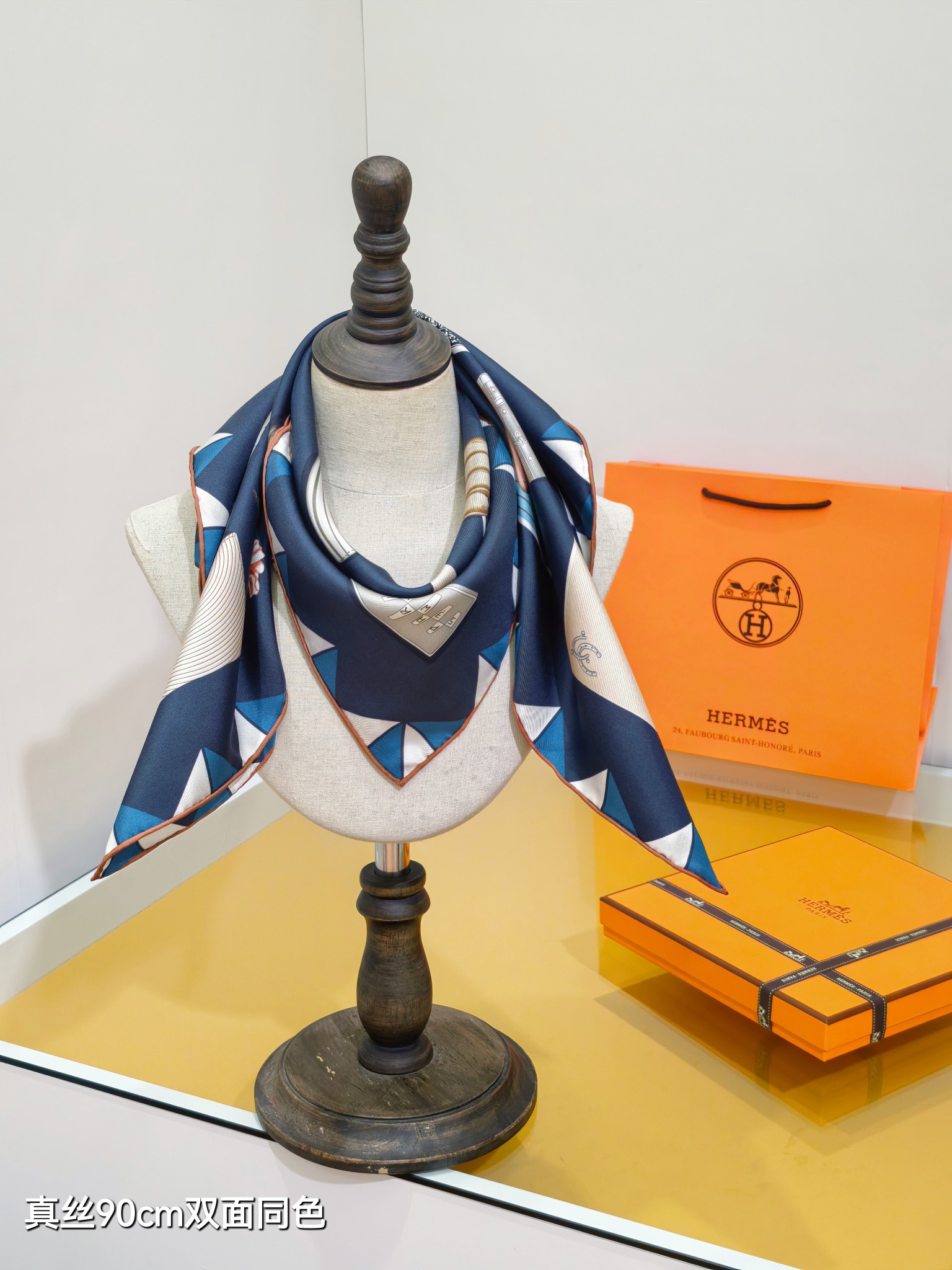 Cheap Hermes Cashmere scarf in 218489, $45 USD- [IB218489] - Replica Hermes Cashmere scarf