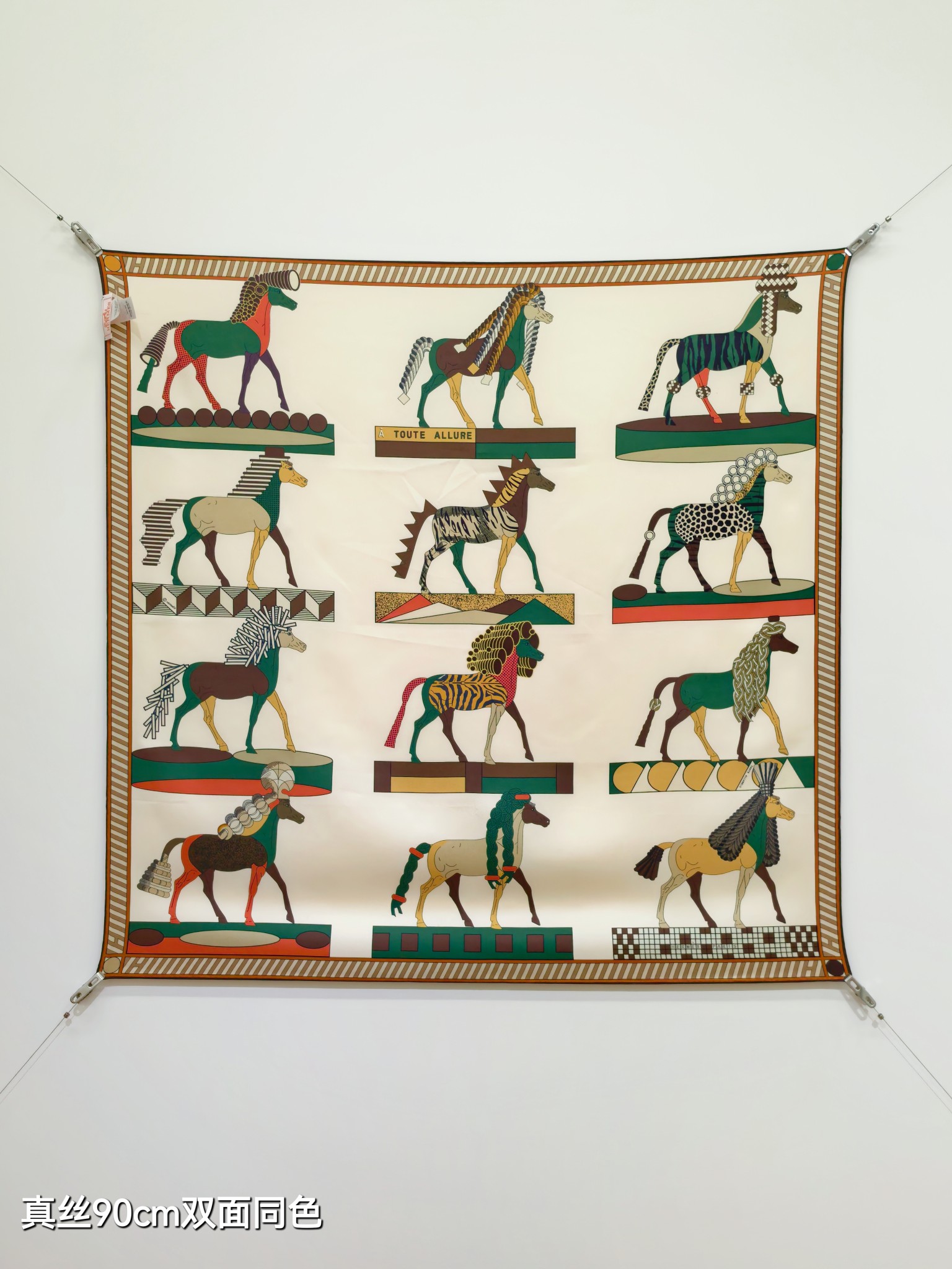 Cheap Hermes Cashmere scarf in 218491, $45 USD- [IB218491] - Replica Hermes Cashmere scarf