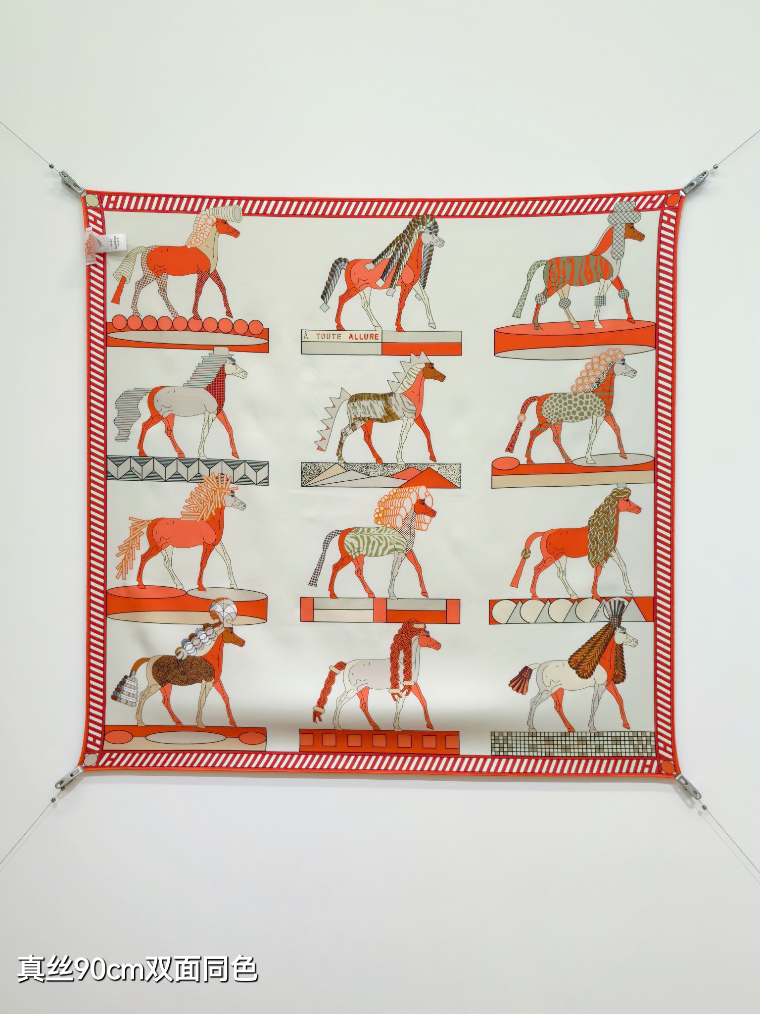 Cheap Hermes Cashmere scarf in 218492, $45 USD- [IB218492] - Replica Hermes Cashmere scarf