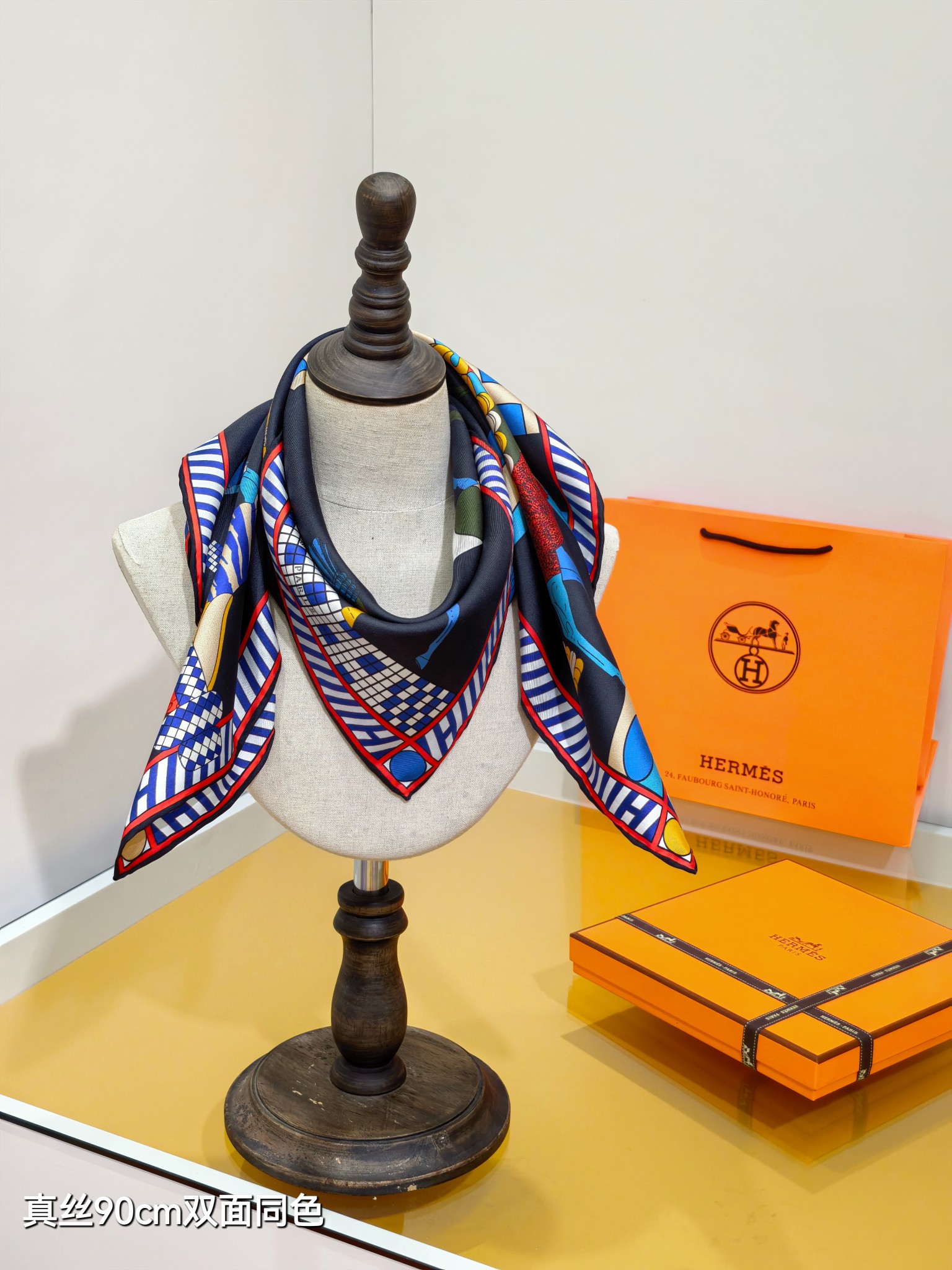 Cheap Hermes Cashmere scarf in 218493, $45 USD- [IB218493] - Replica Hermes Cashmere scarf